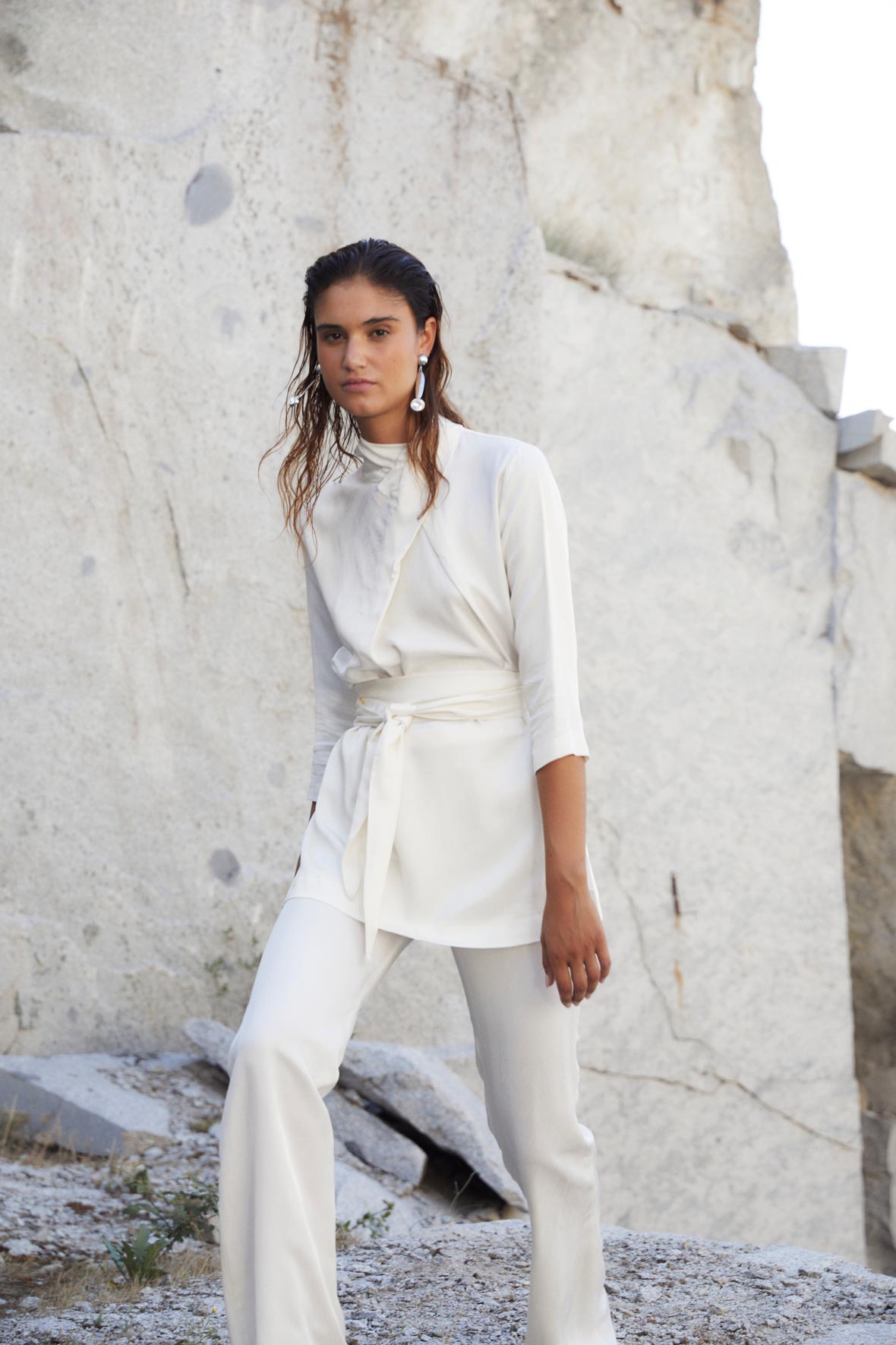 CLOTILDE JCQ ZIGZAG RAW TUNIC