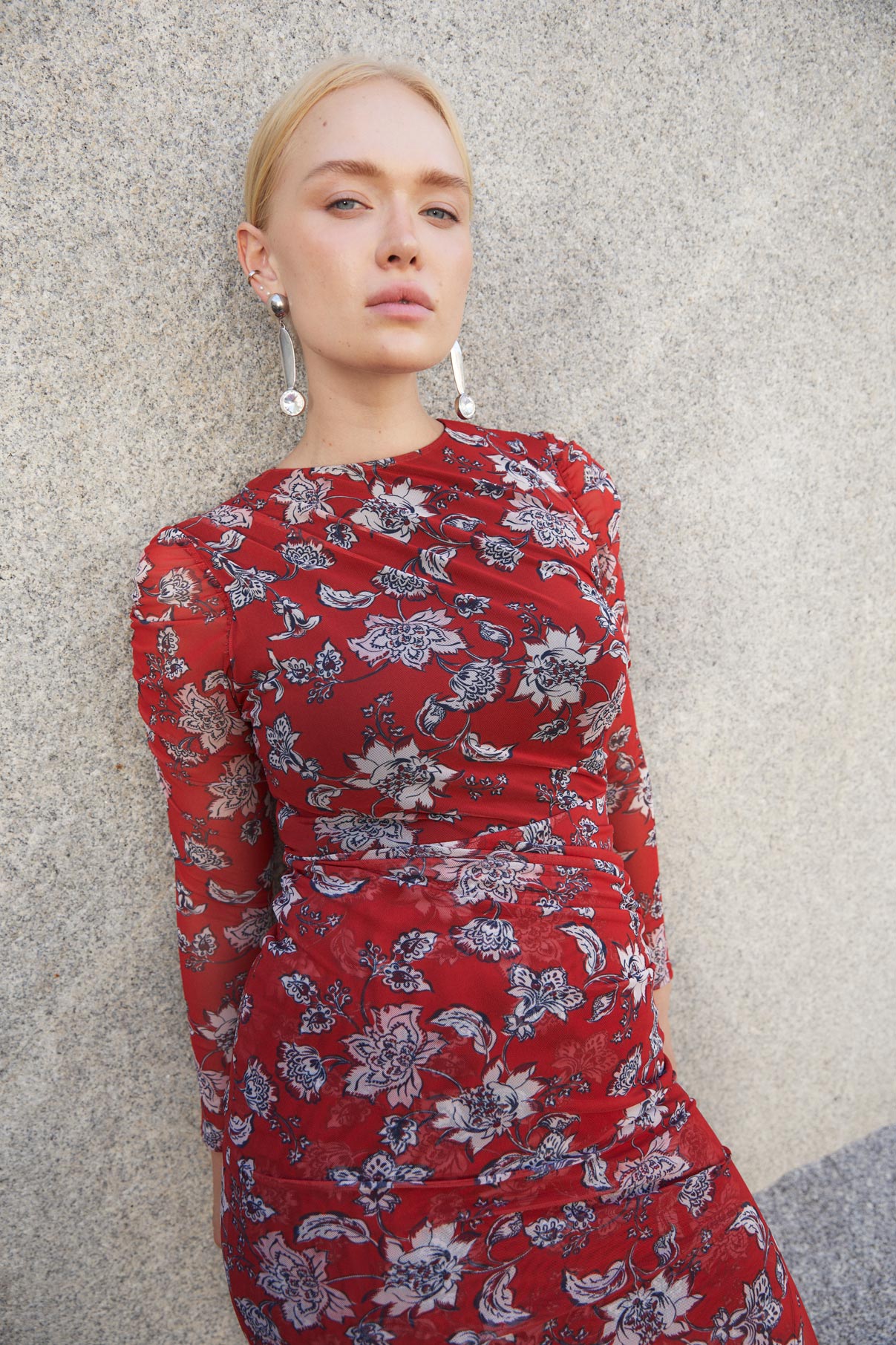 MARTINA DRESS FLOWER TULLE TILES