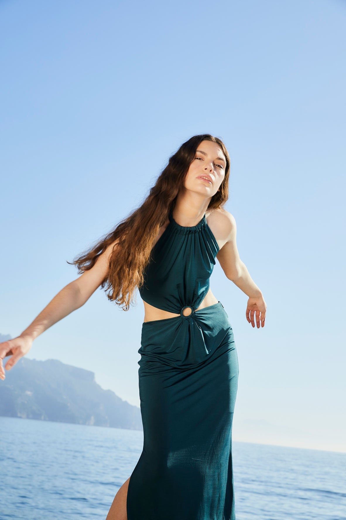 GAIA SILK KNIT DRESS