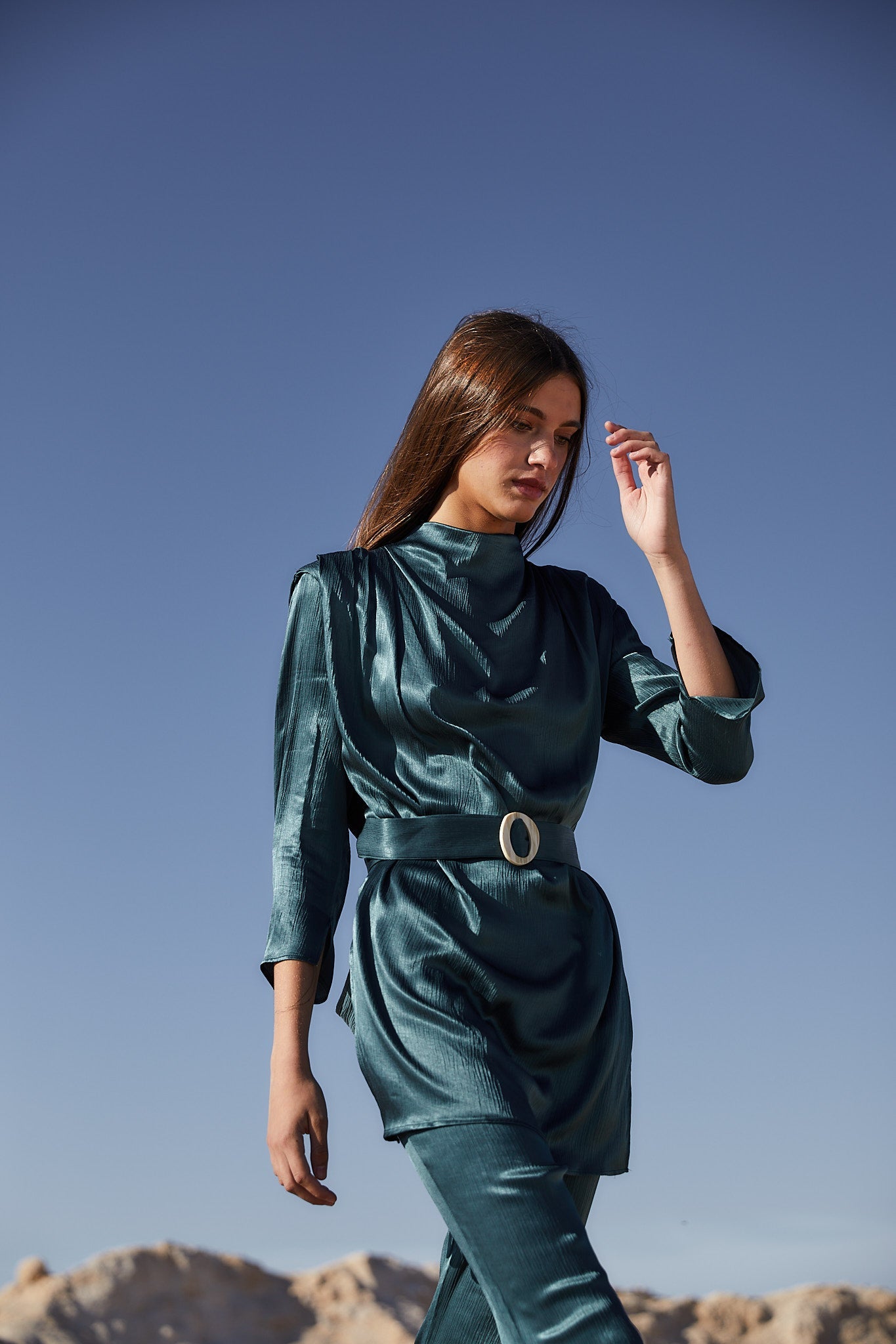 VALERIA SATIN TUNIC