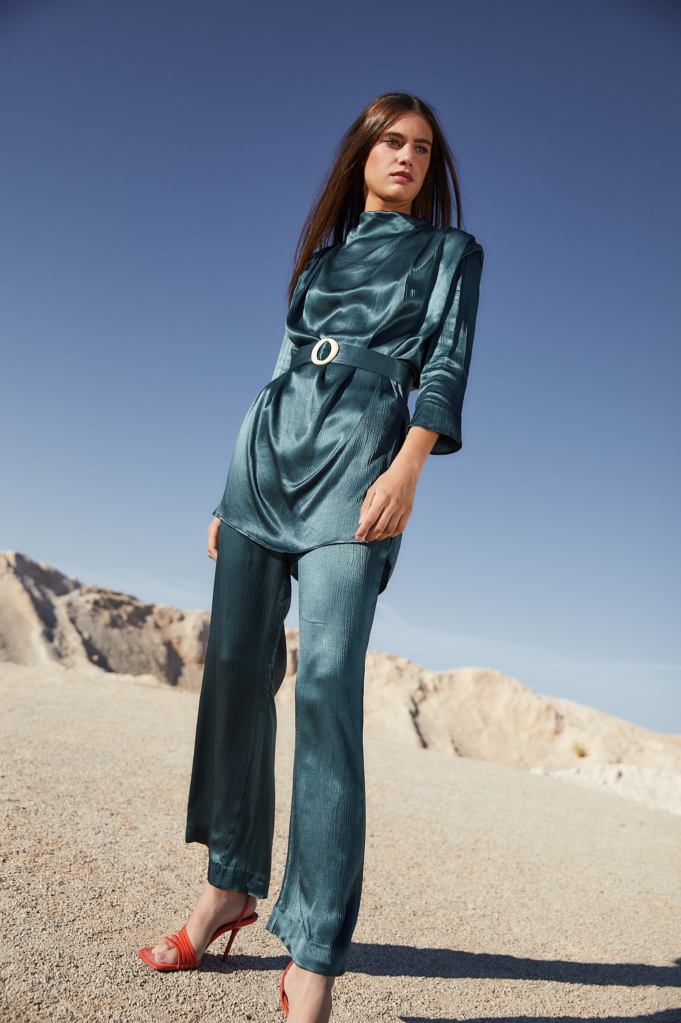 VALERIA SATIN TUNIC