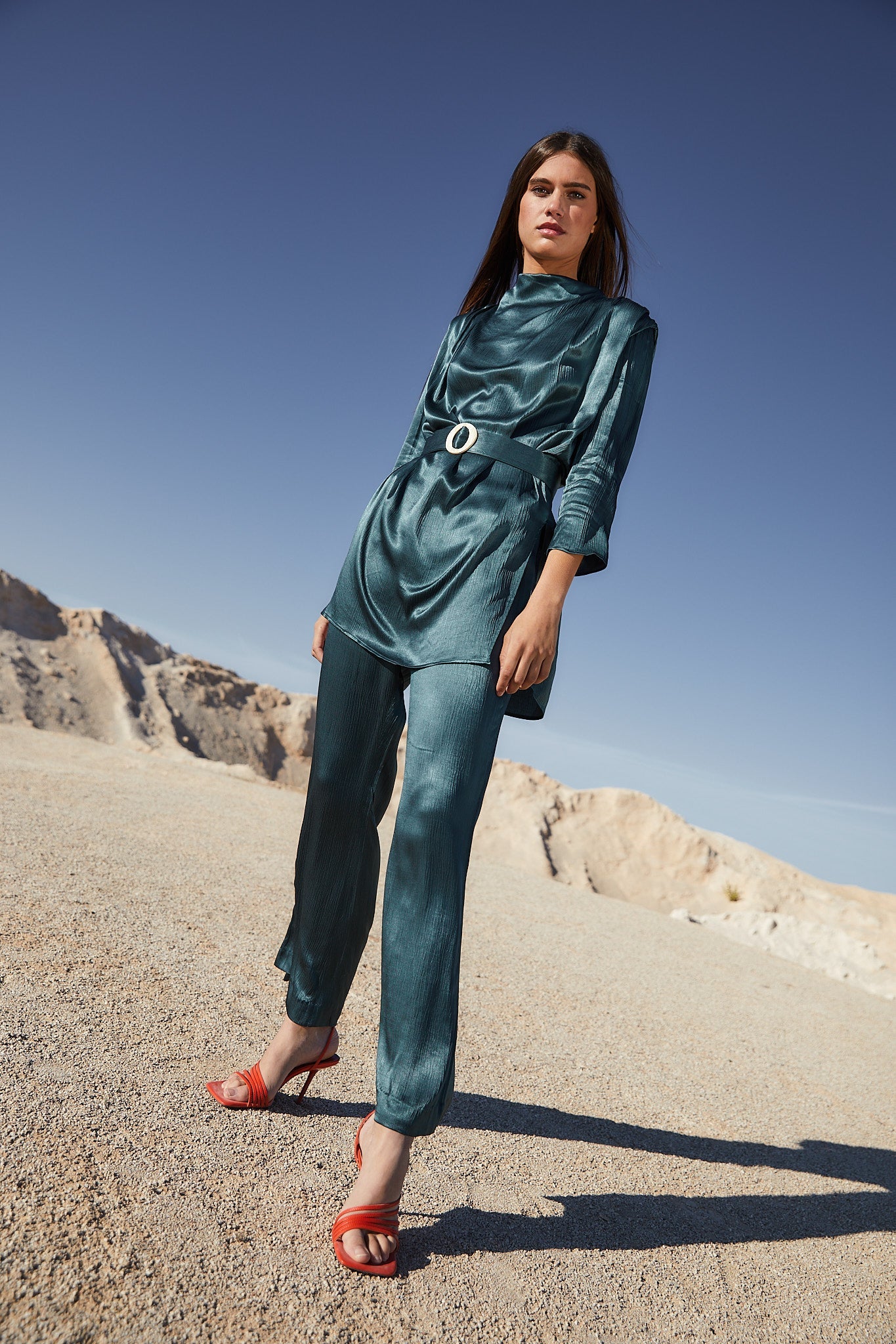 VALERIA SATIN TUNIC