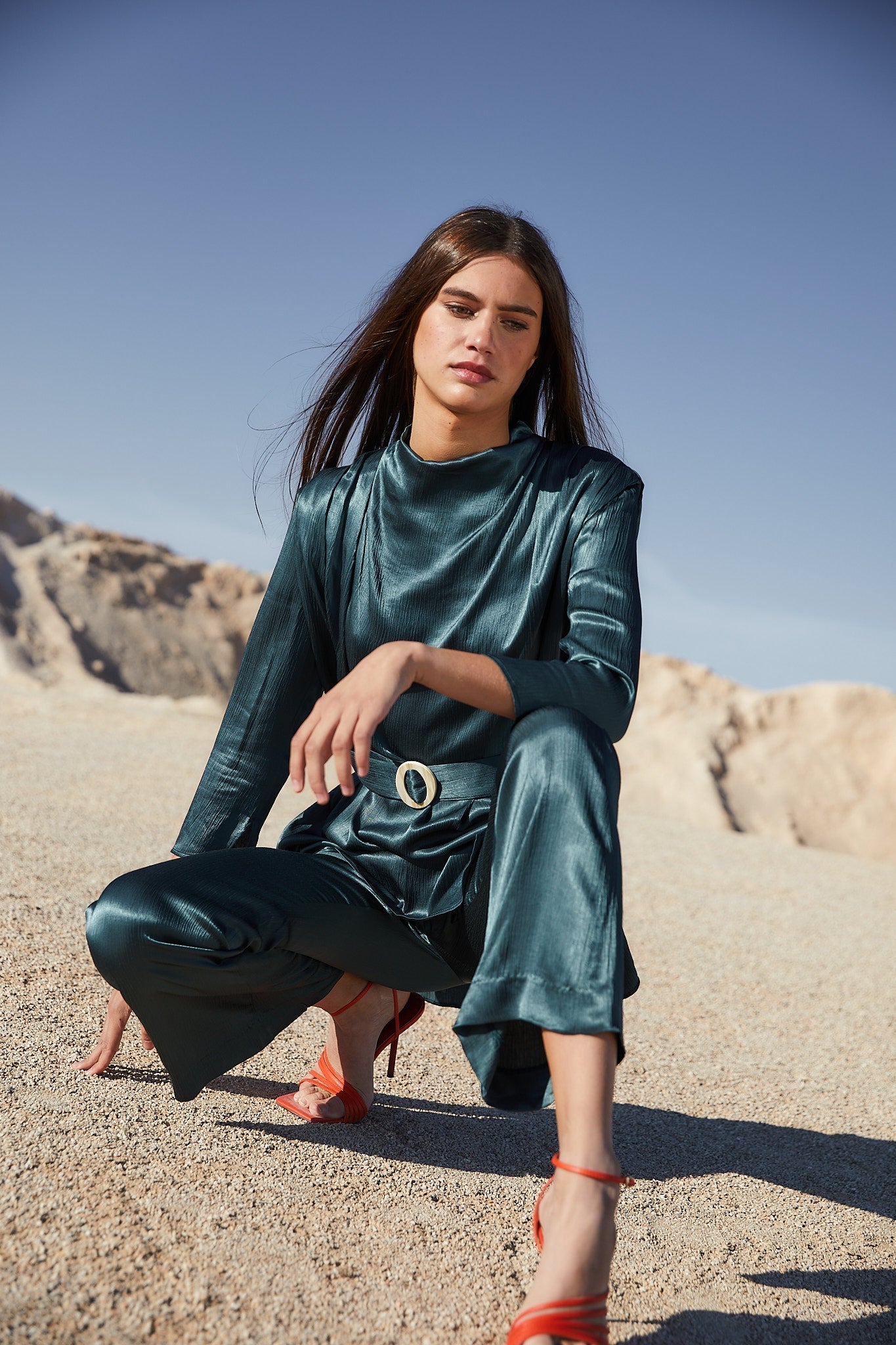 VALERIA SATIN TUNIC