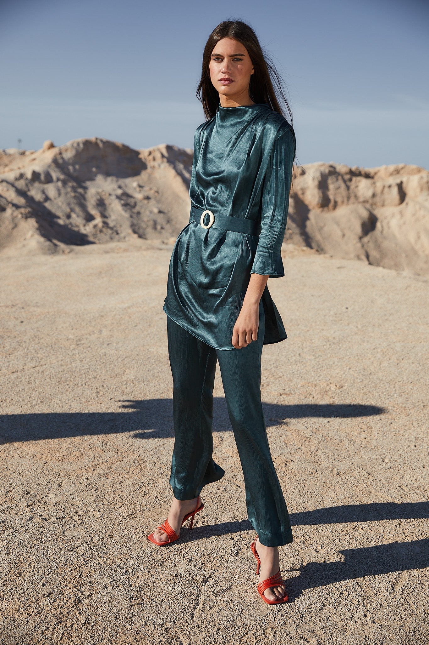 VALERIA SATIN TUNIC