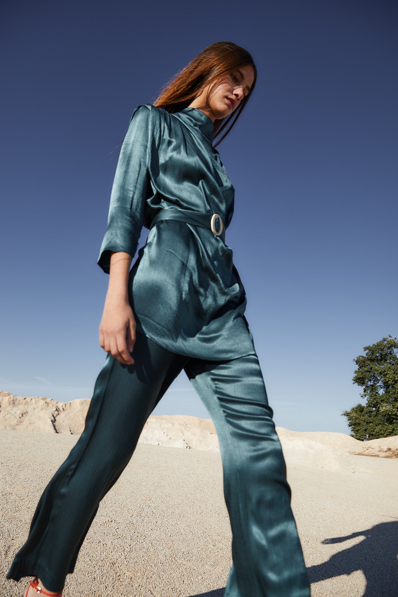 VALERIA SATIN TUNIC