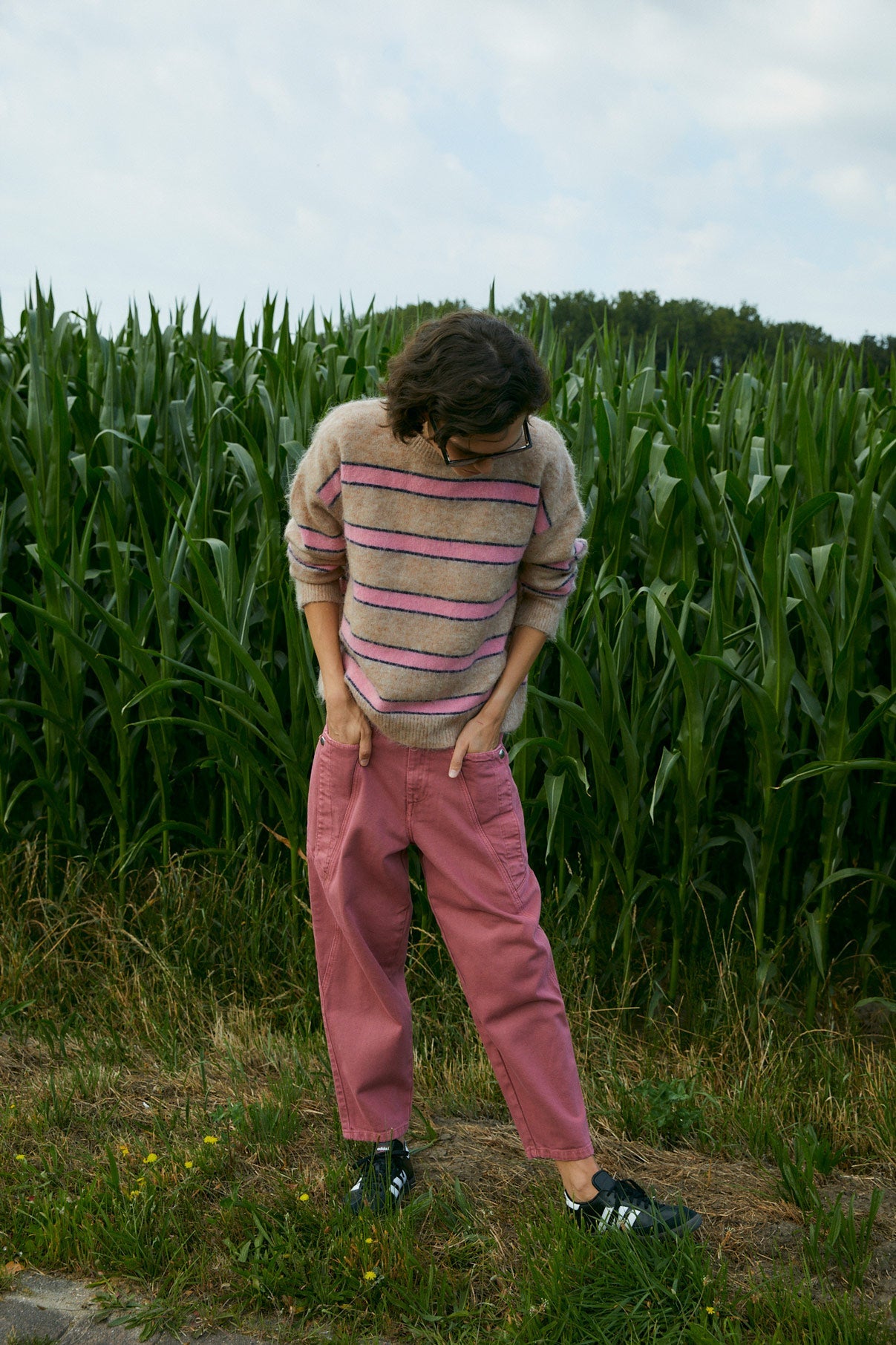 MARSALA TWILL CARGO JEANS