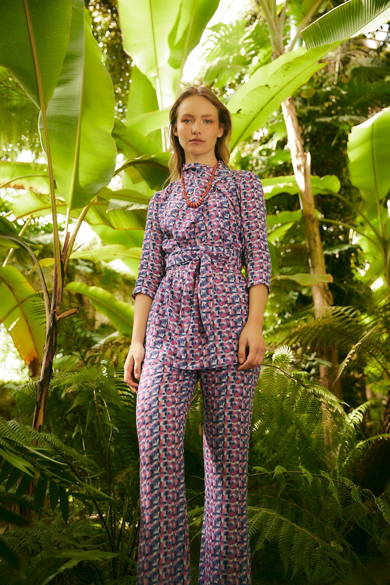 CLOTILDE TUNIC STRAWBERRY BRUSH