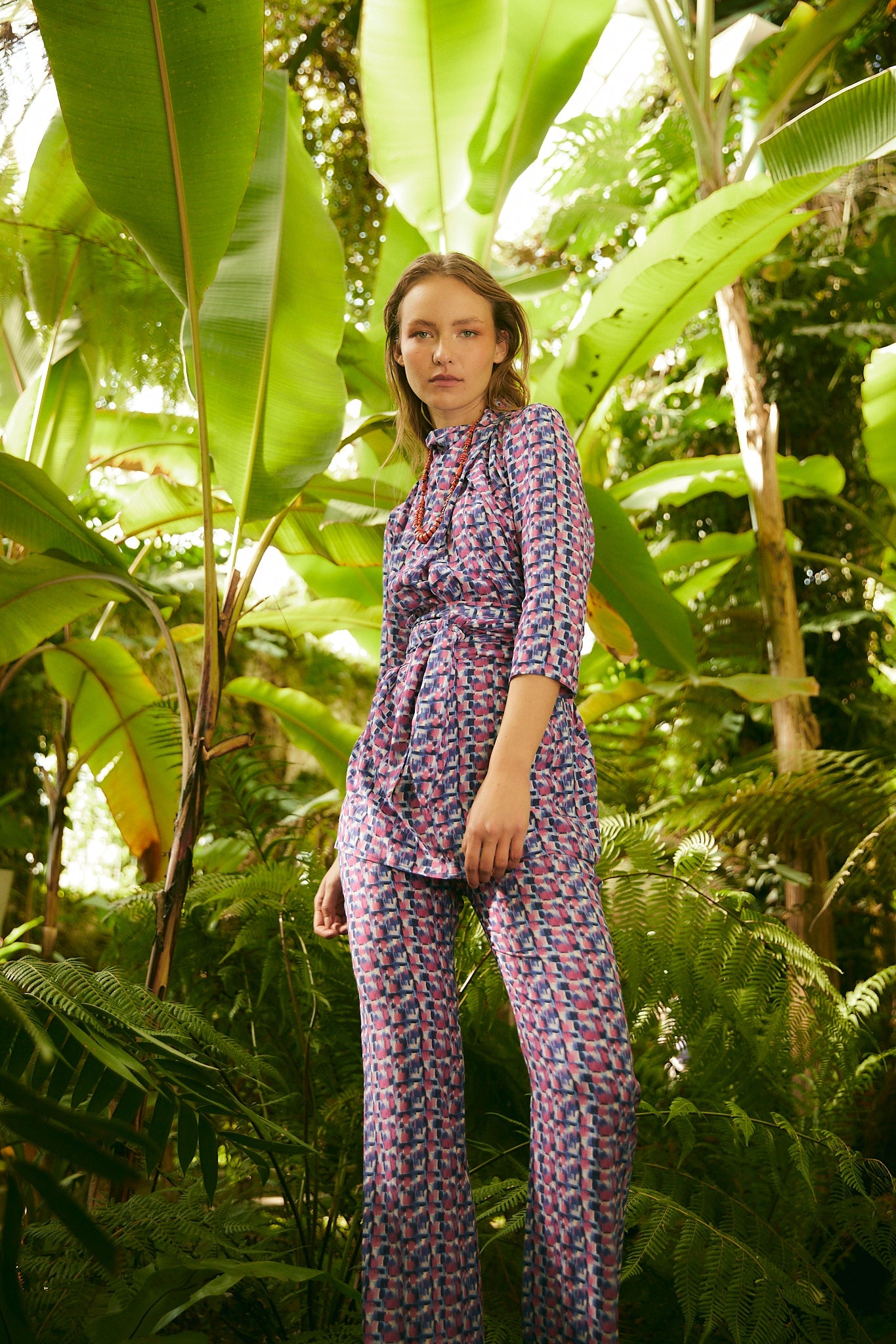 CLOTILDE TUNIC STRAWBERRY BRUSH