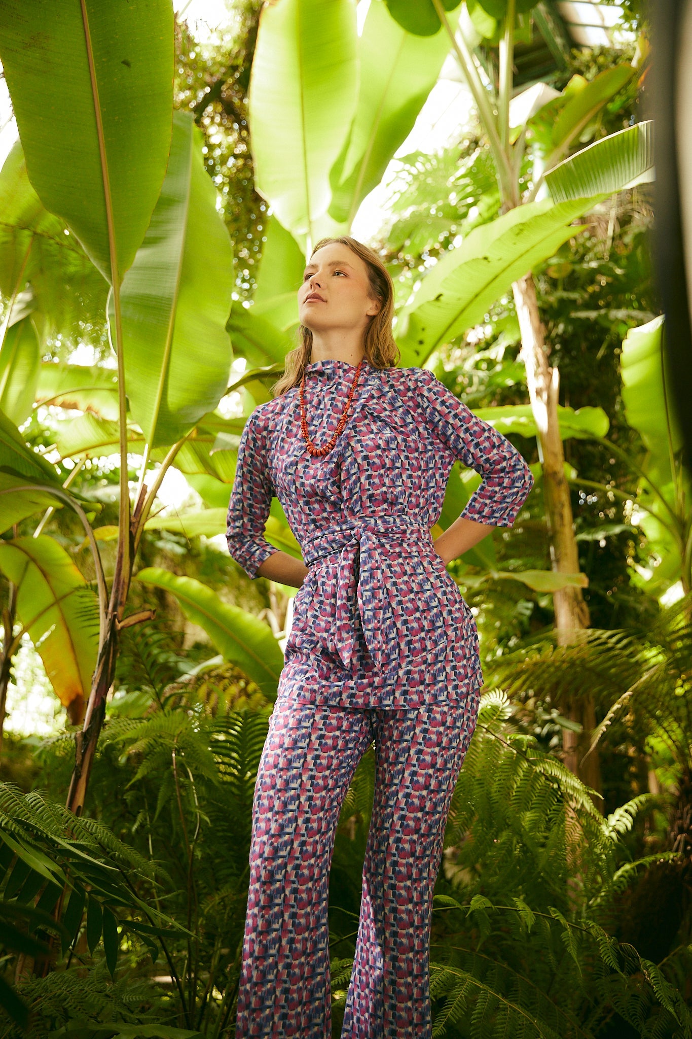 CLOTILDE TUNIC STRAWBERRY BRUSH