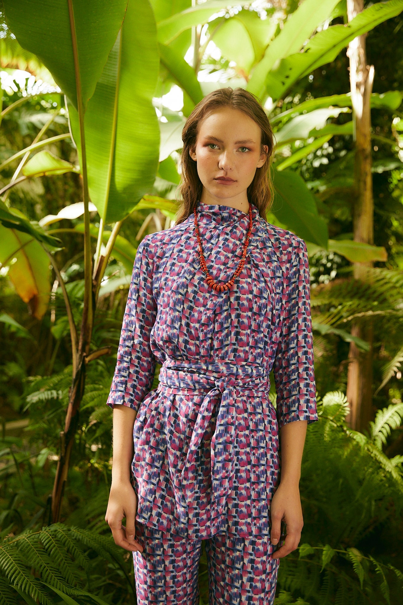 CLOTILDE TUNIC STRAWBERRY BRUSH
