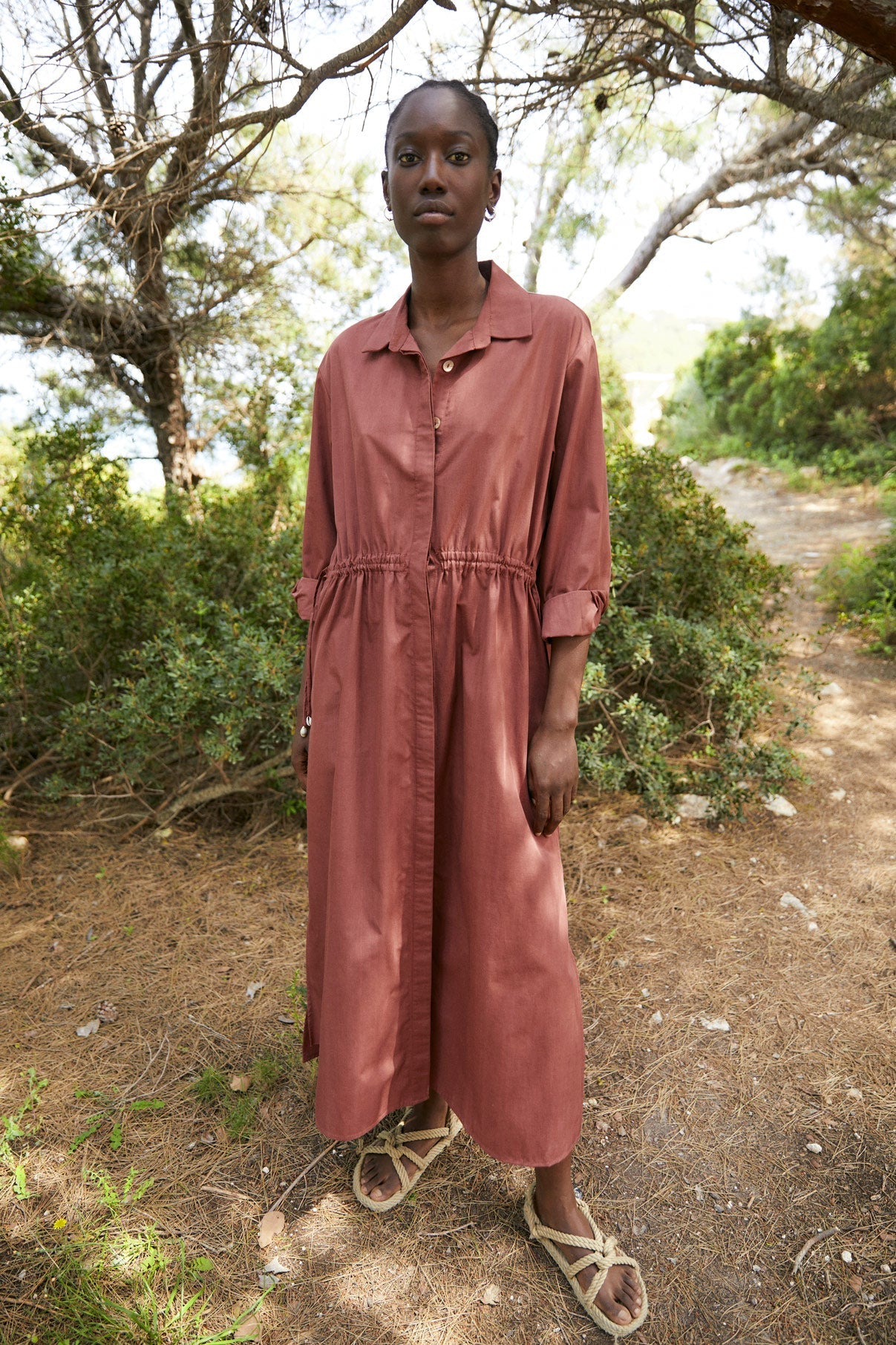 MARTA TERRACOTTA DRESS