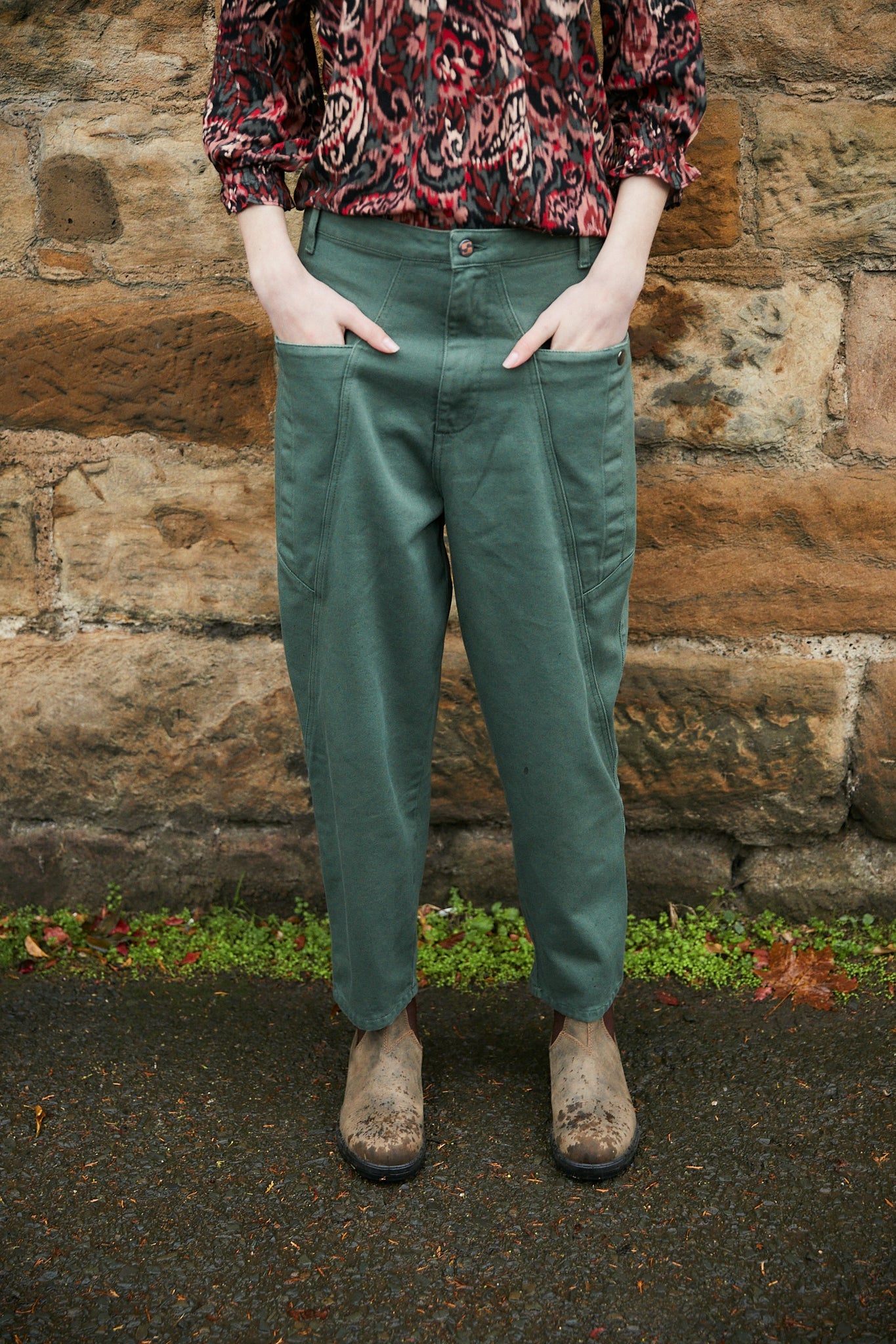GREEN CARGO JEANS