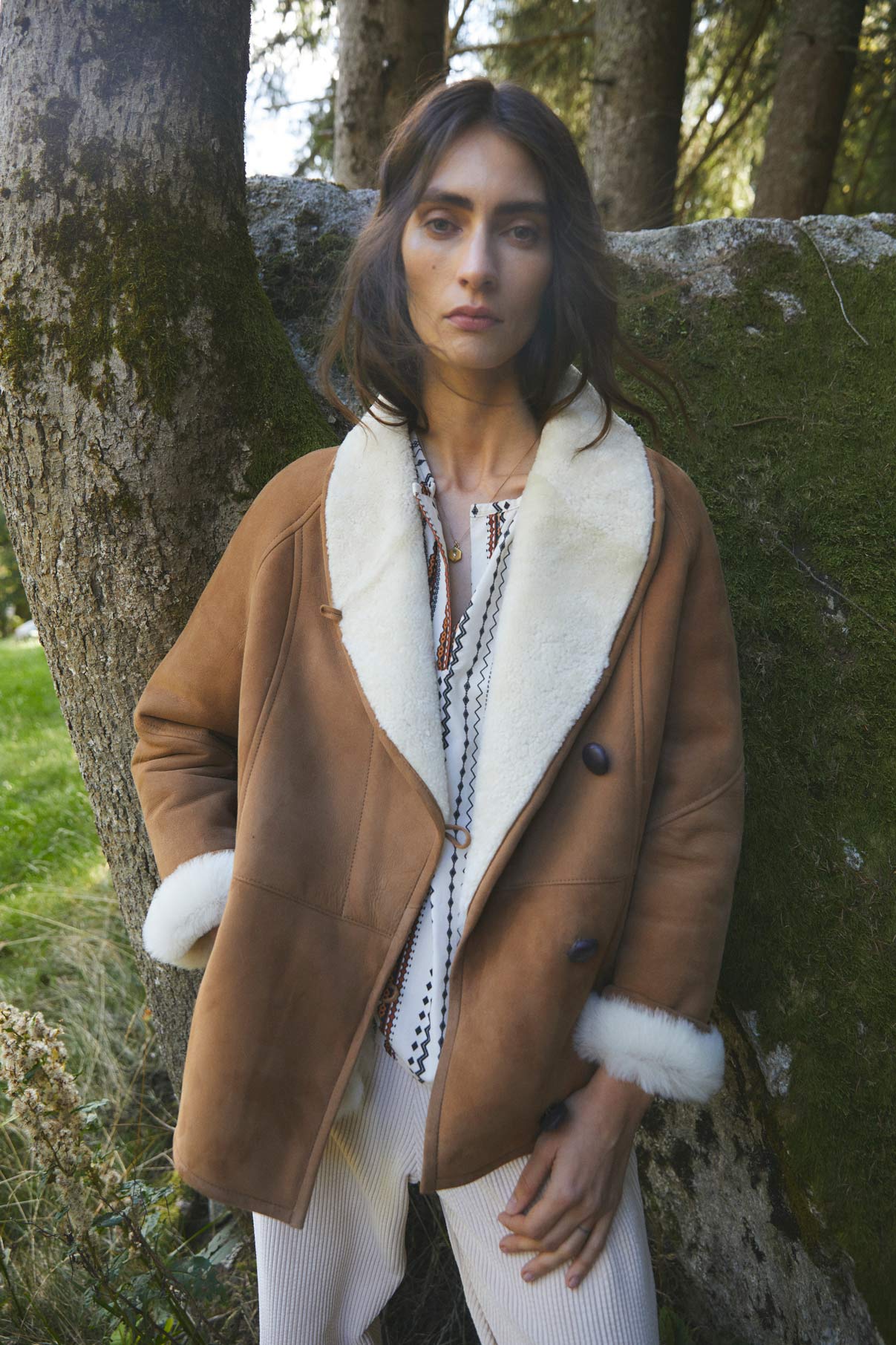 ABRIGO LAPONIA PIEL NATURAL