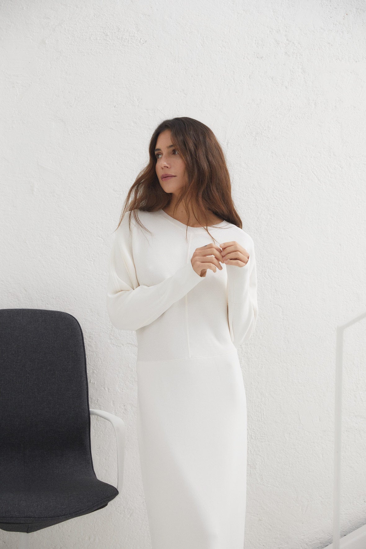 LUCIA DRESS RAW KNIT