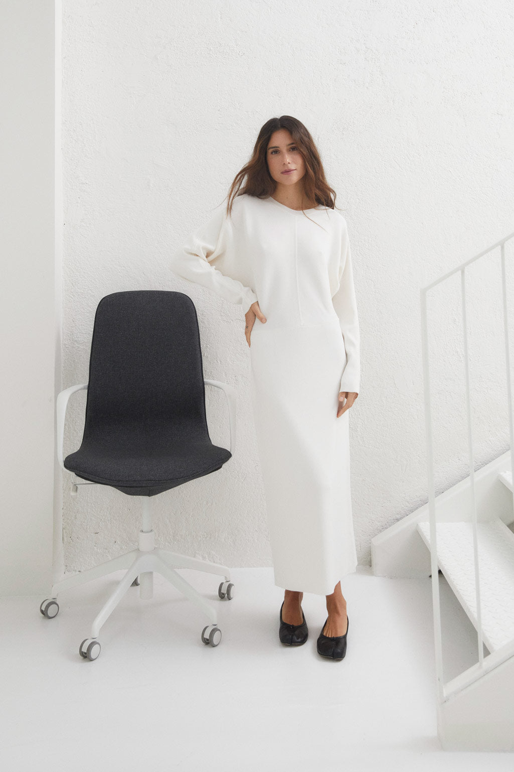LUCIA DRESS RAW KNIT