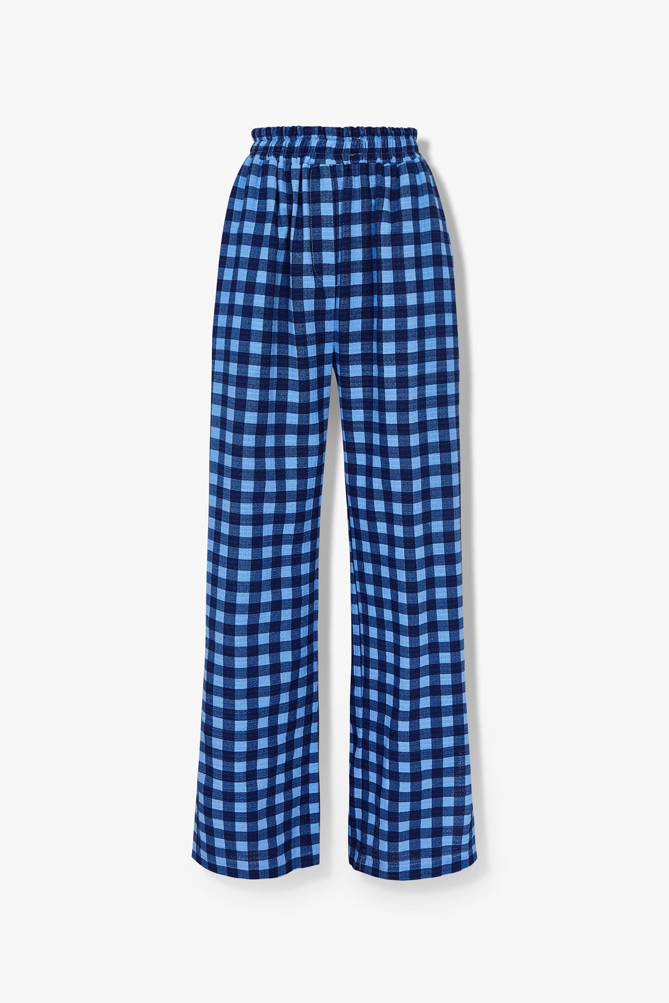 TWO-TONE VICHY PAJAMA PANTS