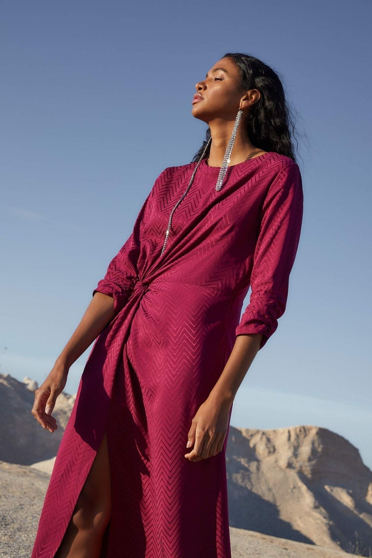 GIGI JCQ ZIGZAG DRESS
