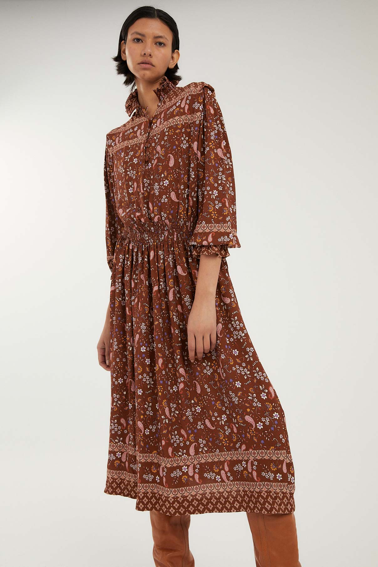 CAMEL GRECAS GRECAS DRESS