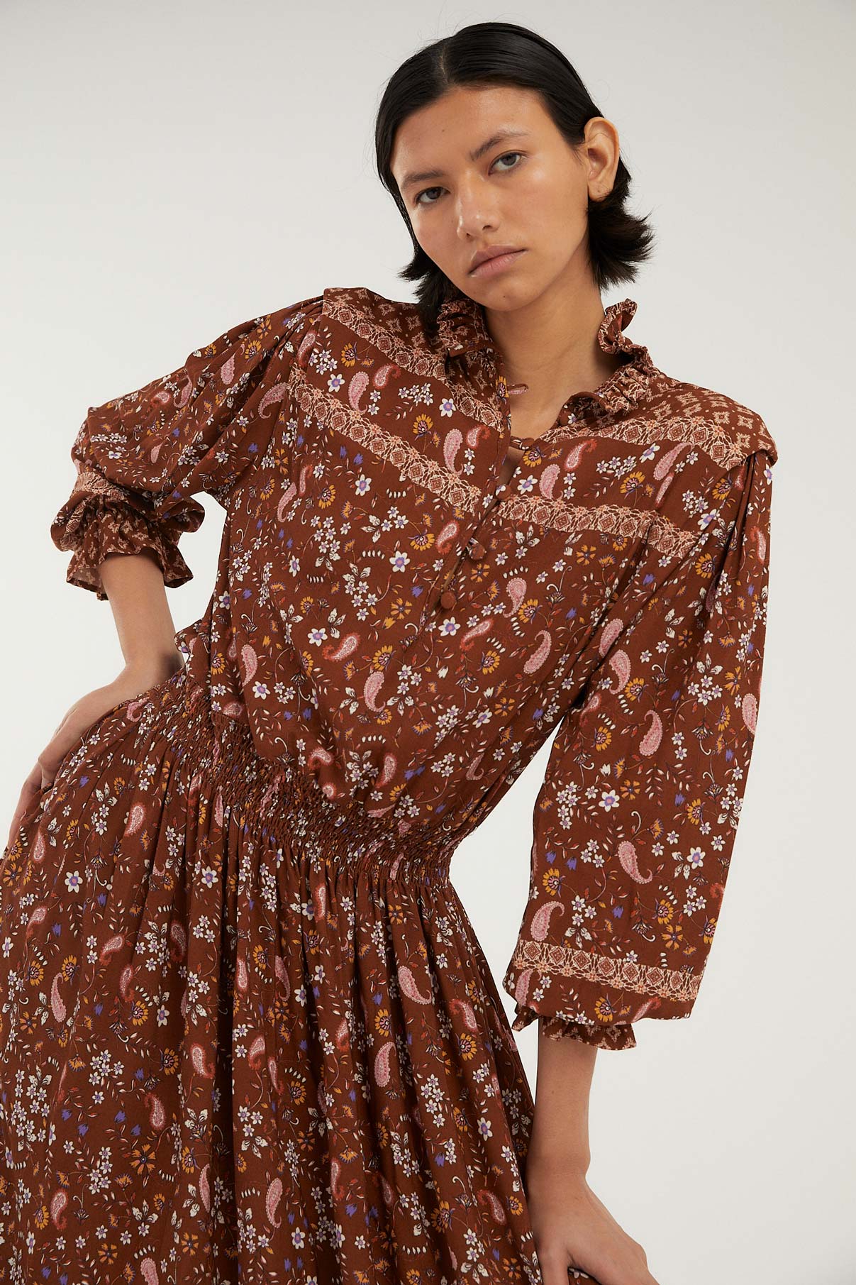 CAMEL GRECAS GRECAS DRESS