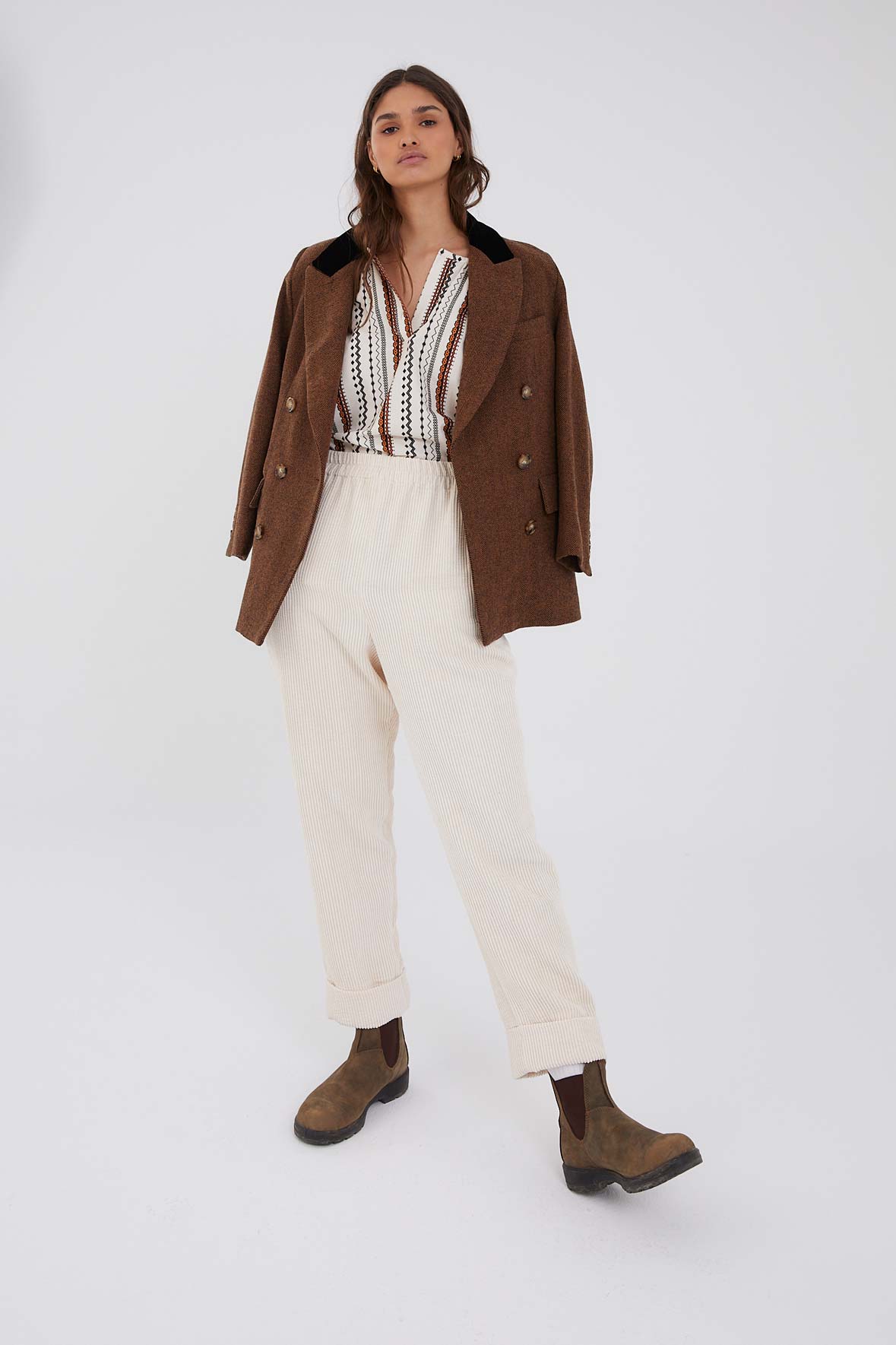 BLAZER PARIS ESPIGA CAMEL