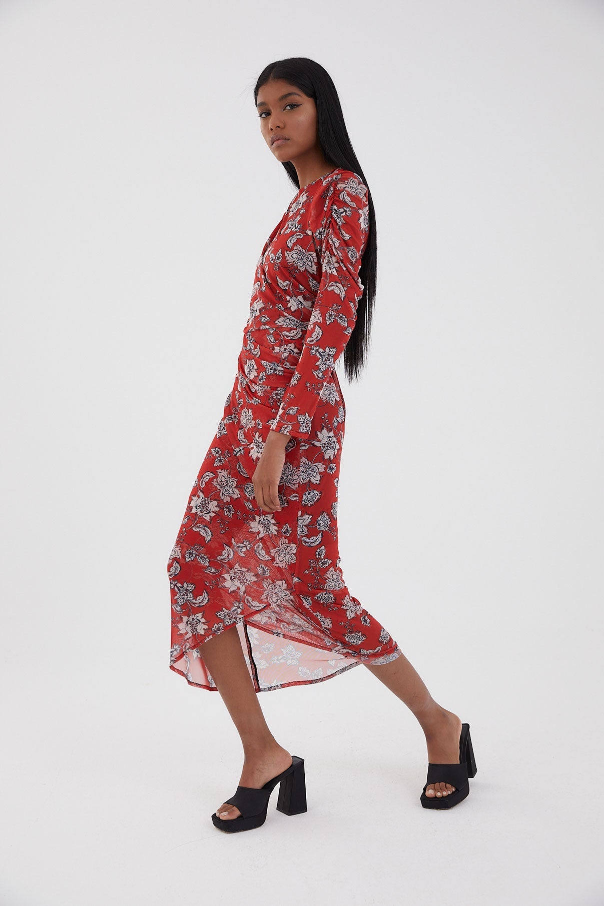 MARTINA DRESS FLOWER TULLE TILES