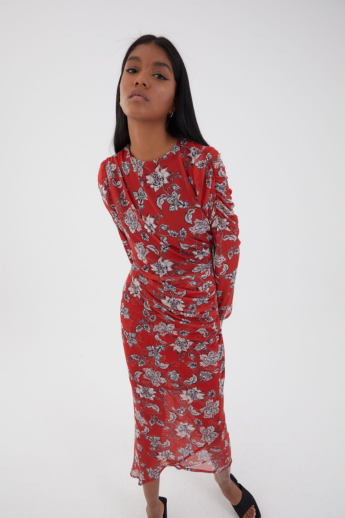 MARTINA DRESS FLOWER TULLE TILES