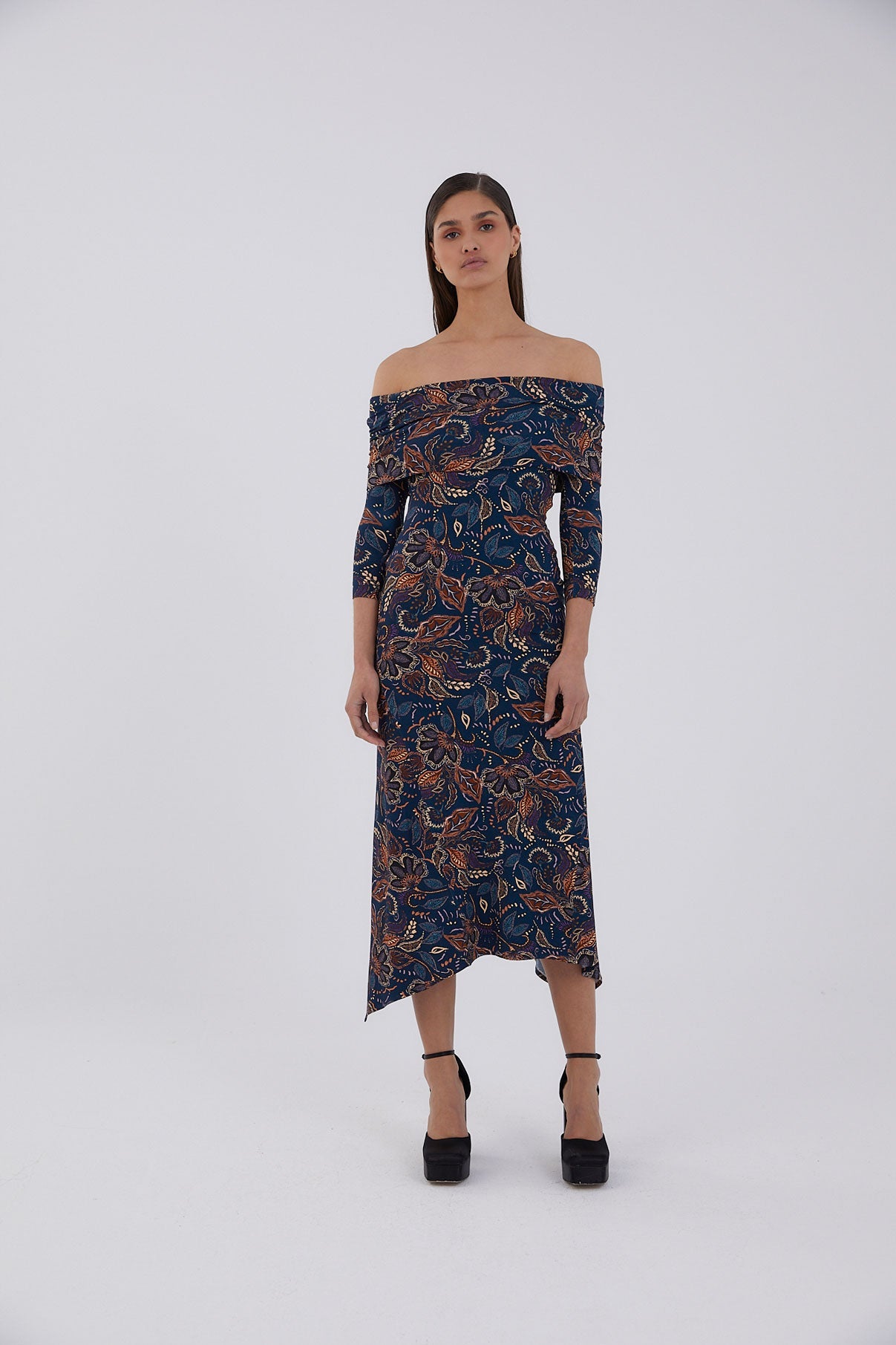 GILDA DRESS INDI BLUE KNIT