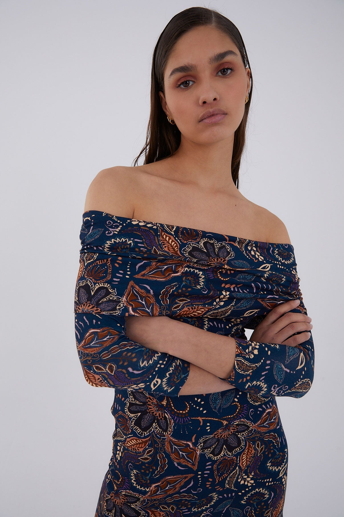 GILDA DRESS INDI BLUE KNIT
