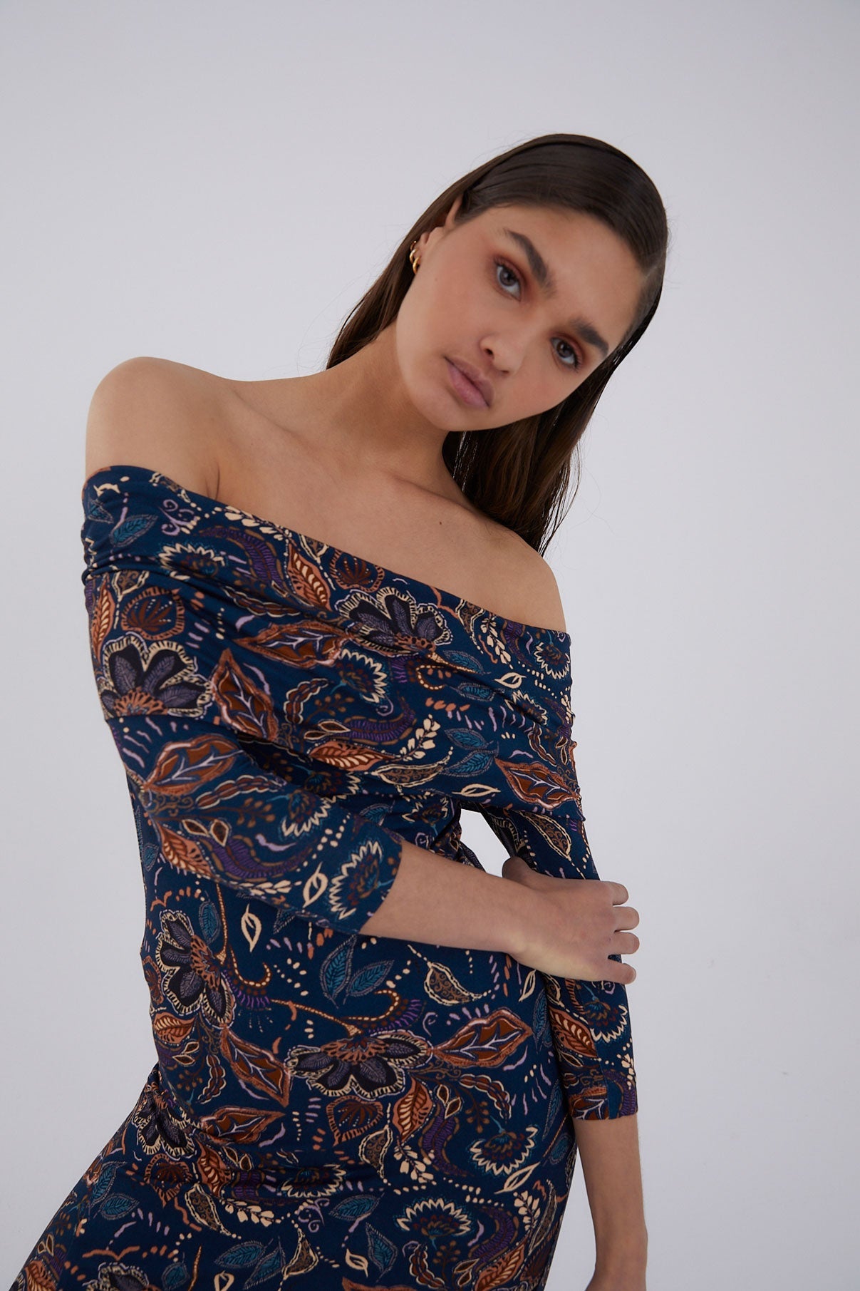 GILDA DRESS INDI BLUE KNIT