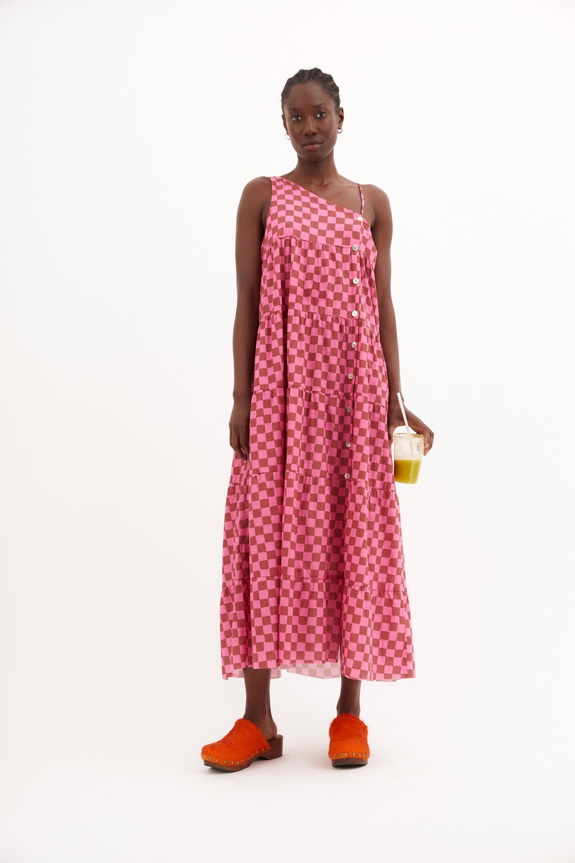 CHECKERBOARD SCALE DRESS
