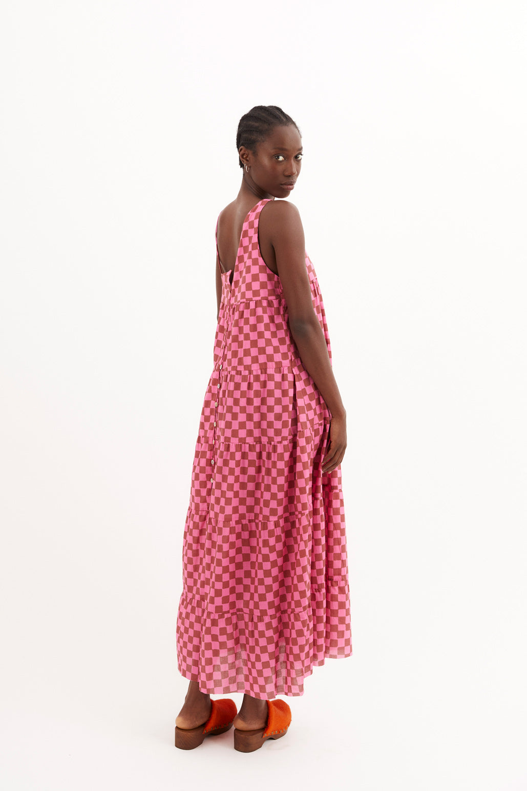 CHECKERBOARD SCALE DRESS