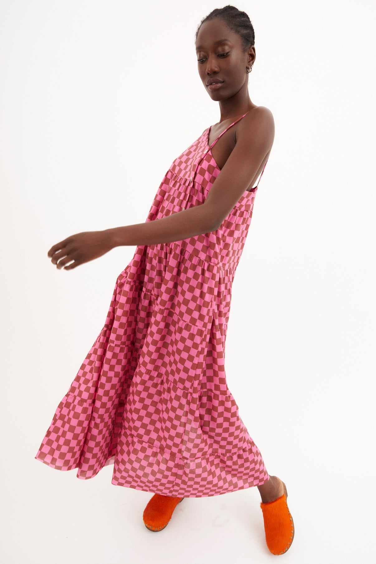 CHECKERBOARD SCALE DRESS
