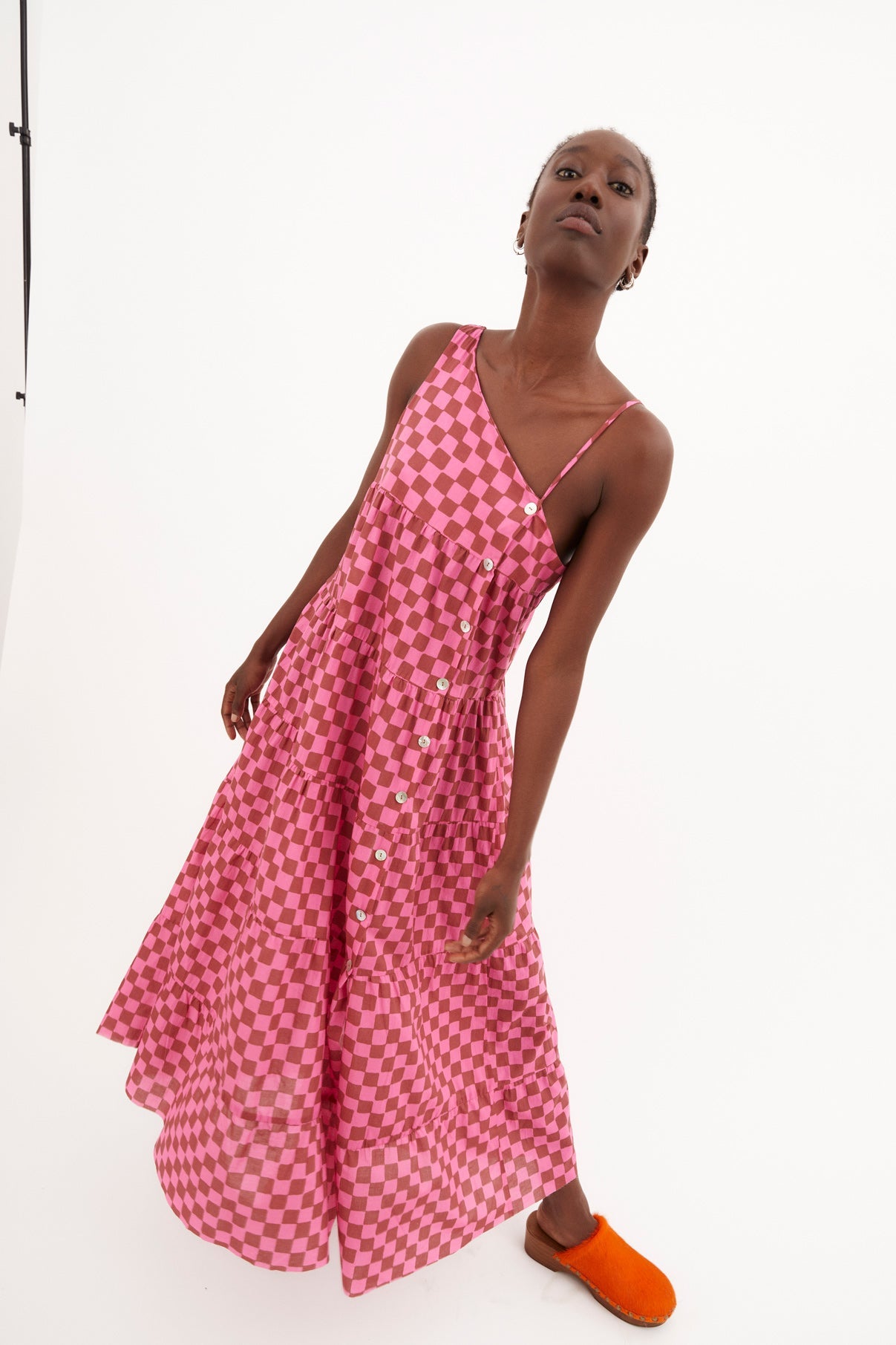 CHECKERBOARD SCALE DRESS