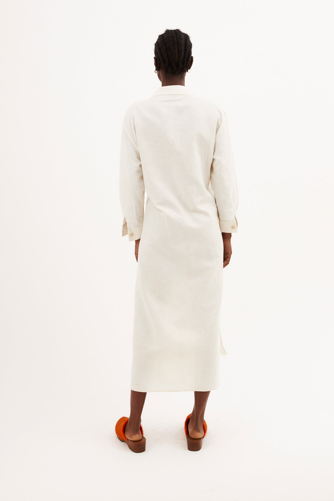 MARTA DRESS RAW LINEN