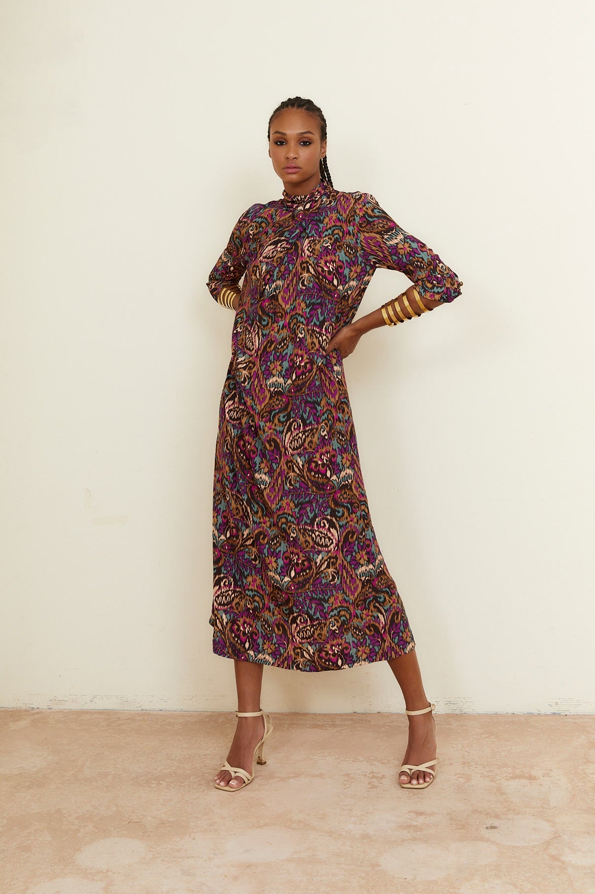 CLOTILDE DRESS IKAT FLOWER