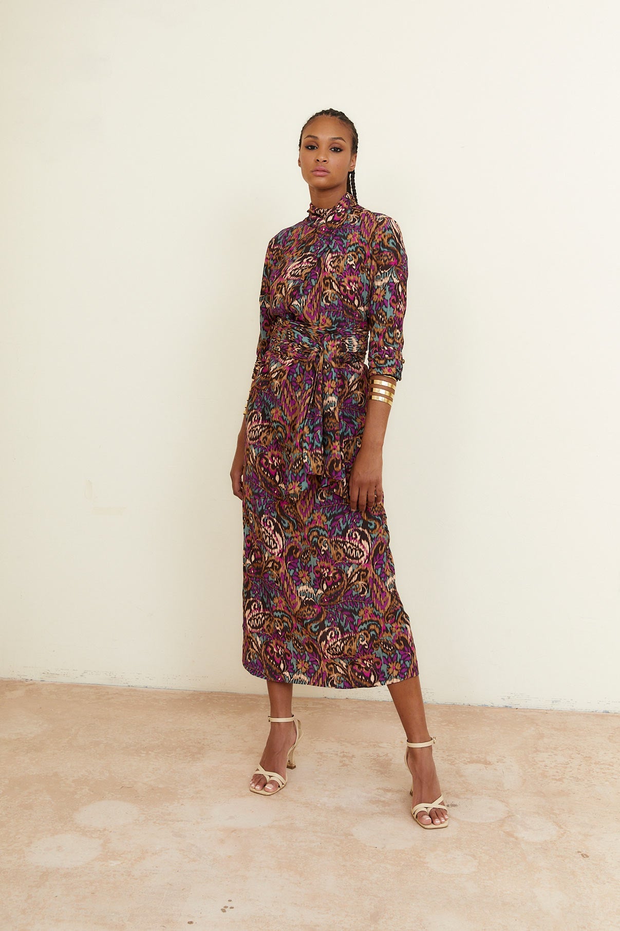 CLOTILDE DRESS IKAT FLOWER
