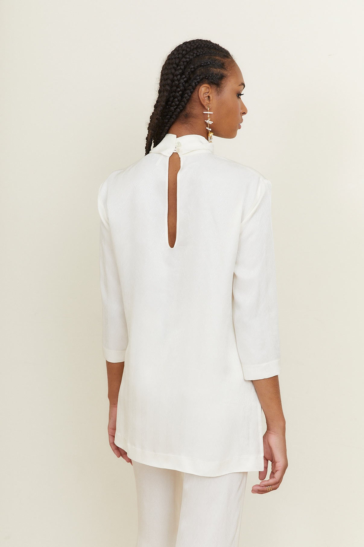 CLOTILDE JCQ ZIGZAG RAW TUNIC