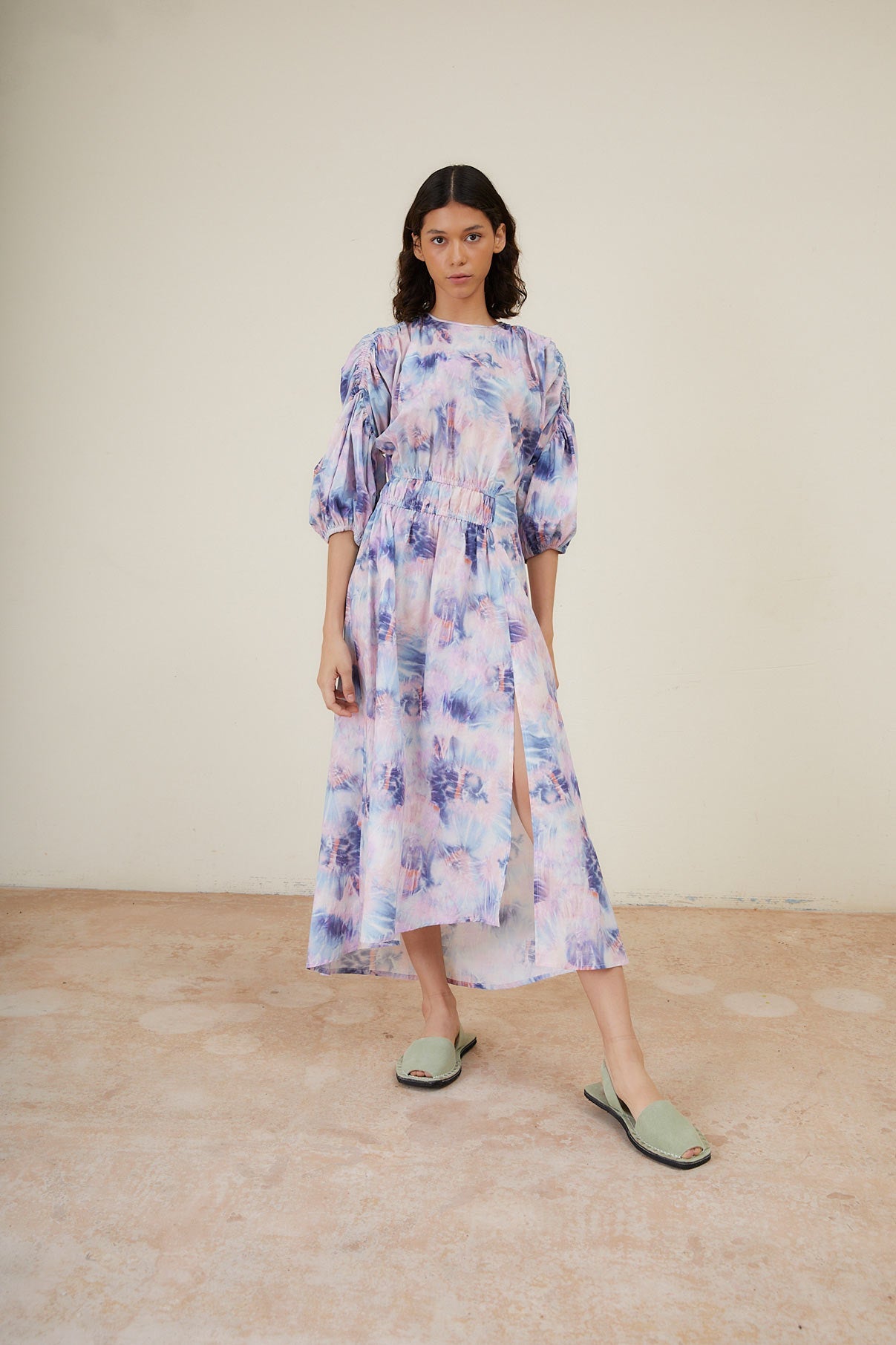 PATY CLOUDS BLUE DRESS