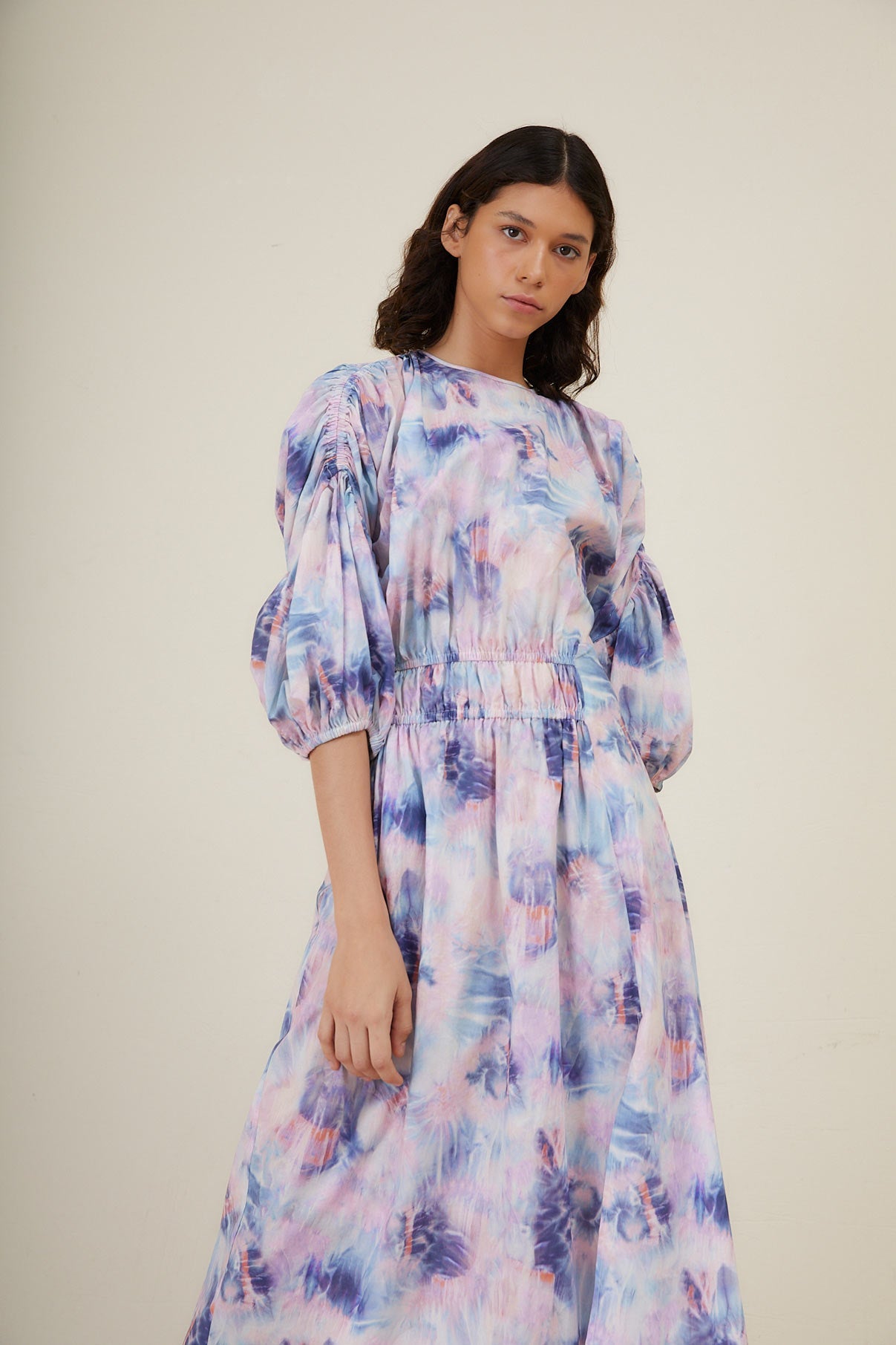 PATY CLOUDS BLUE DRESS