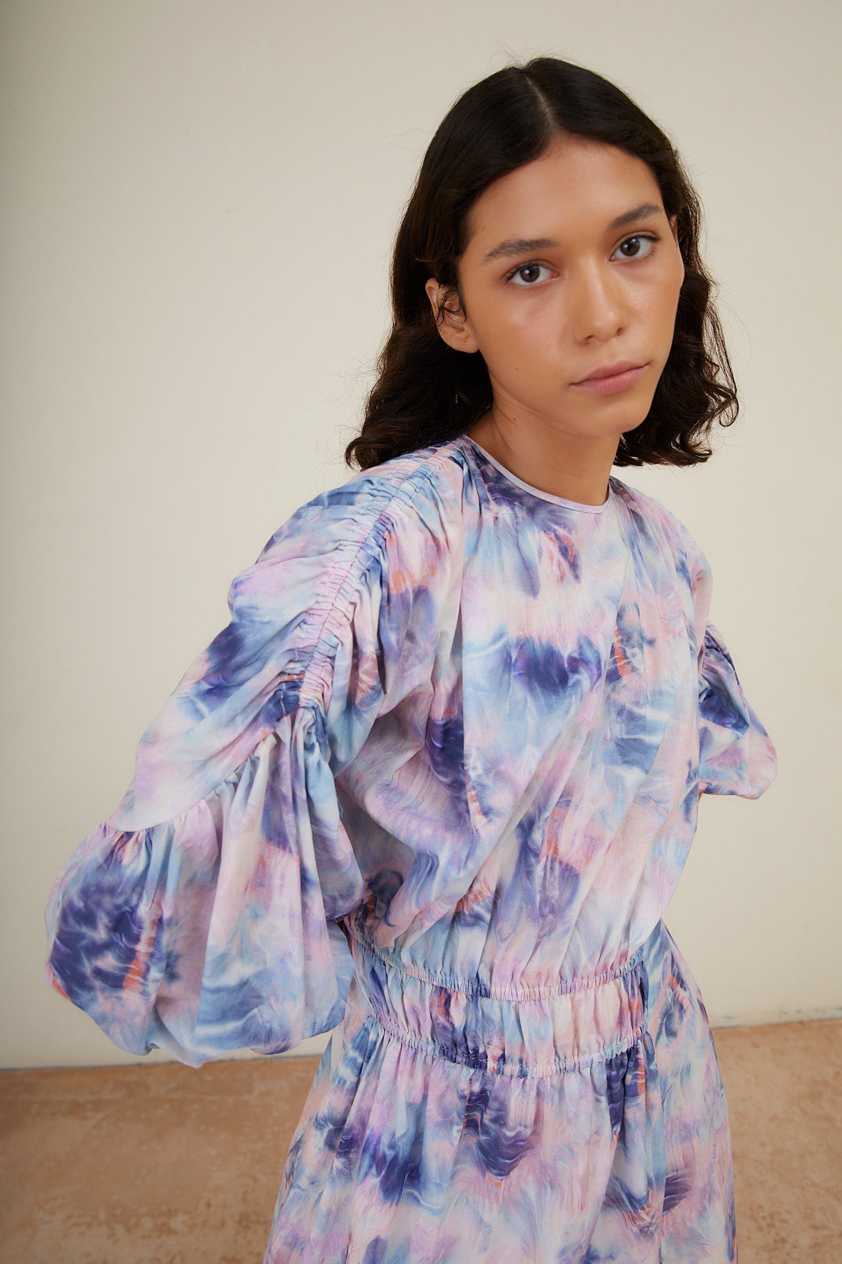 PATY CLOUDS BLUE DRESS