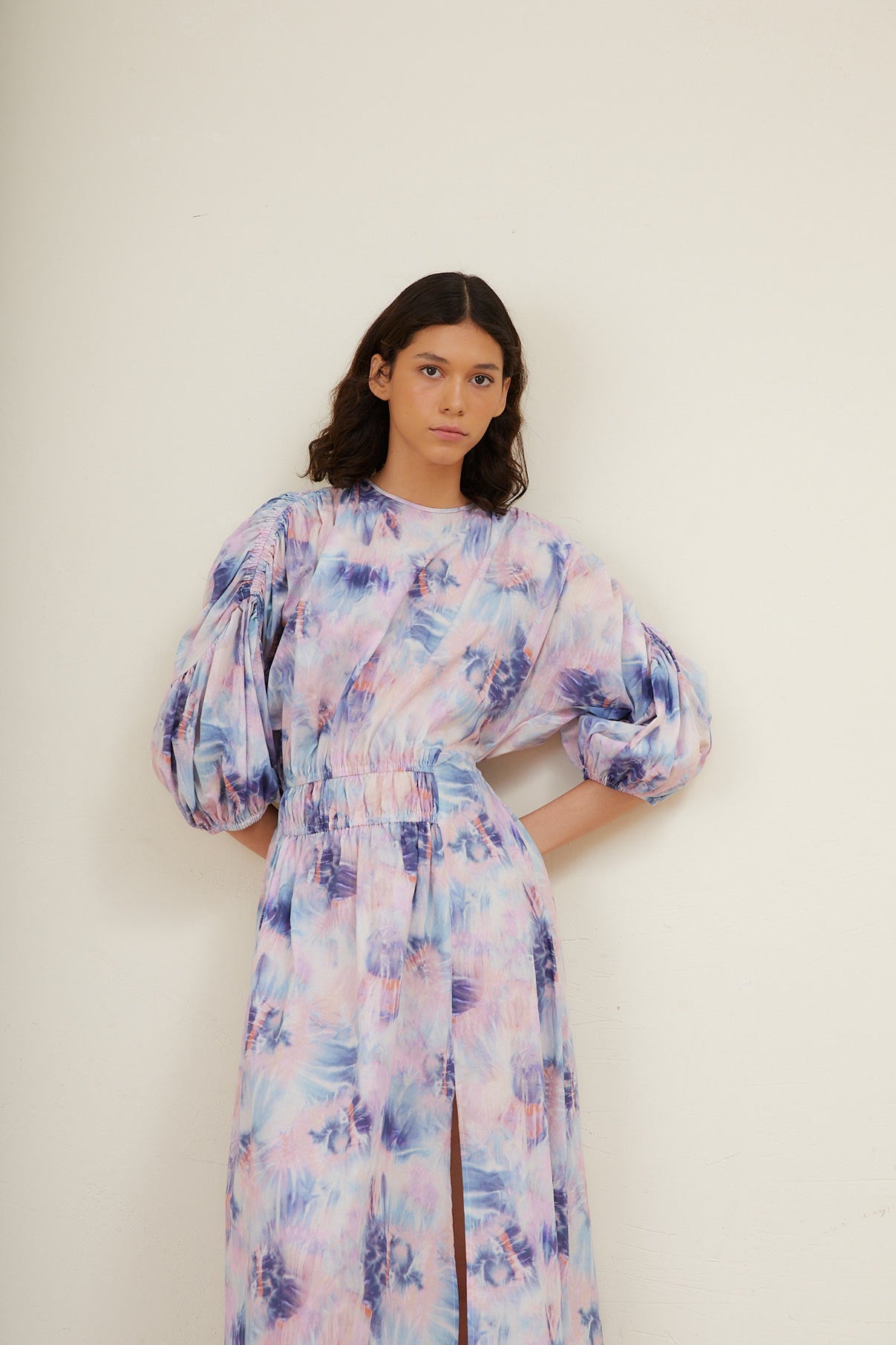 PATY CLOUDS BLUE DRESS
