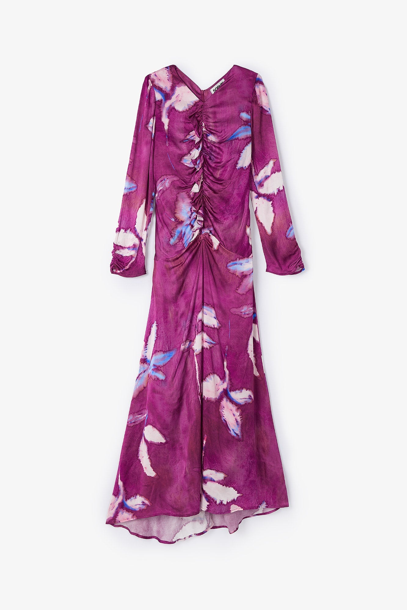 LEAH SATIN FLOWER DRESS