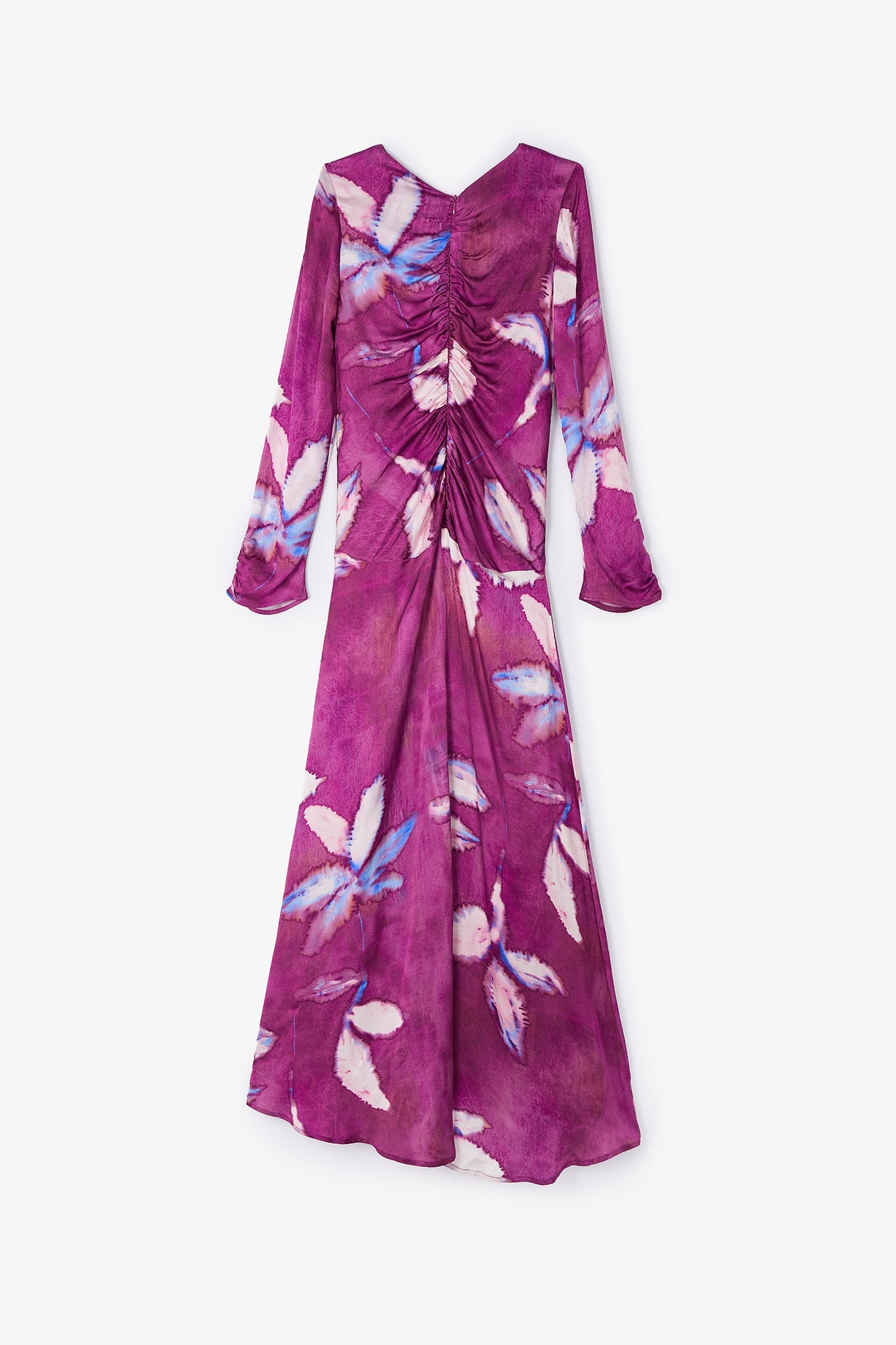 LEAH SATIN FLOWER DRESS