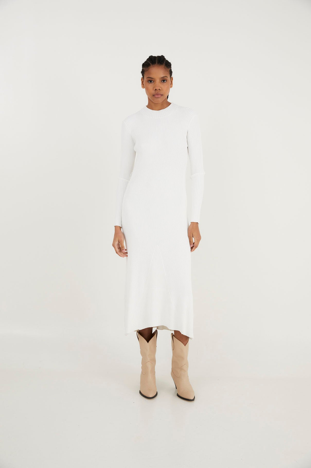 ALEJANDRA RAW KNIT DRESS