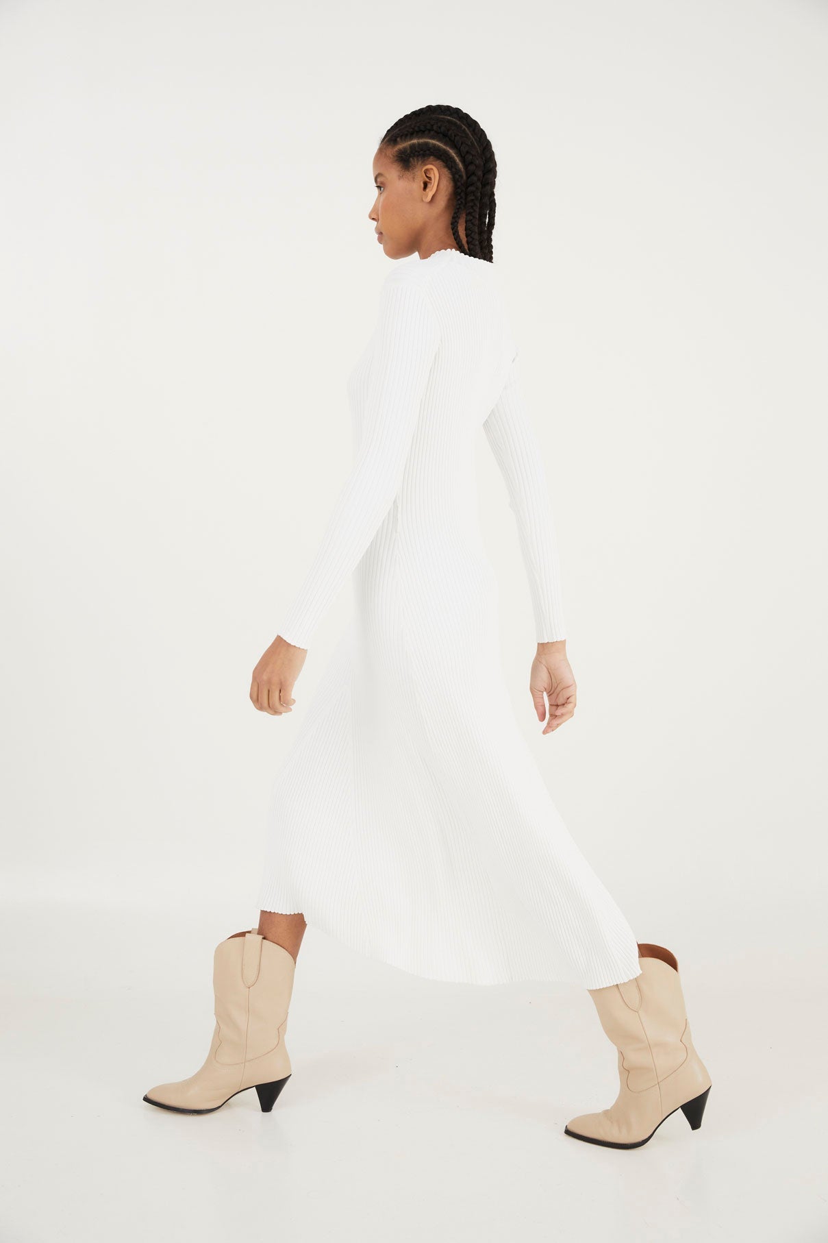 ALEJANDRA RAW KNIT DRESS
