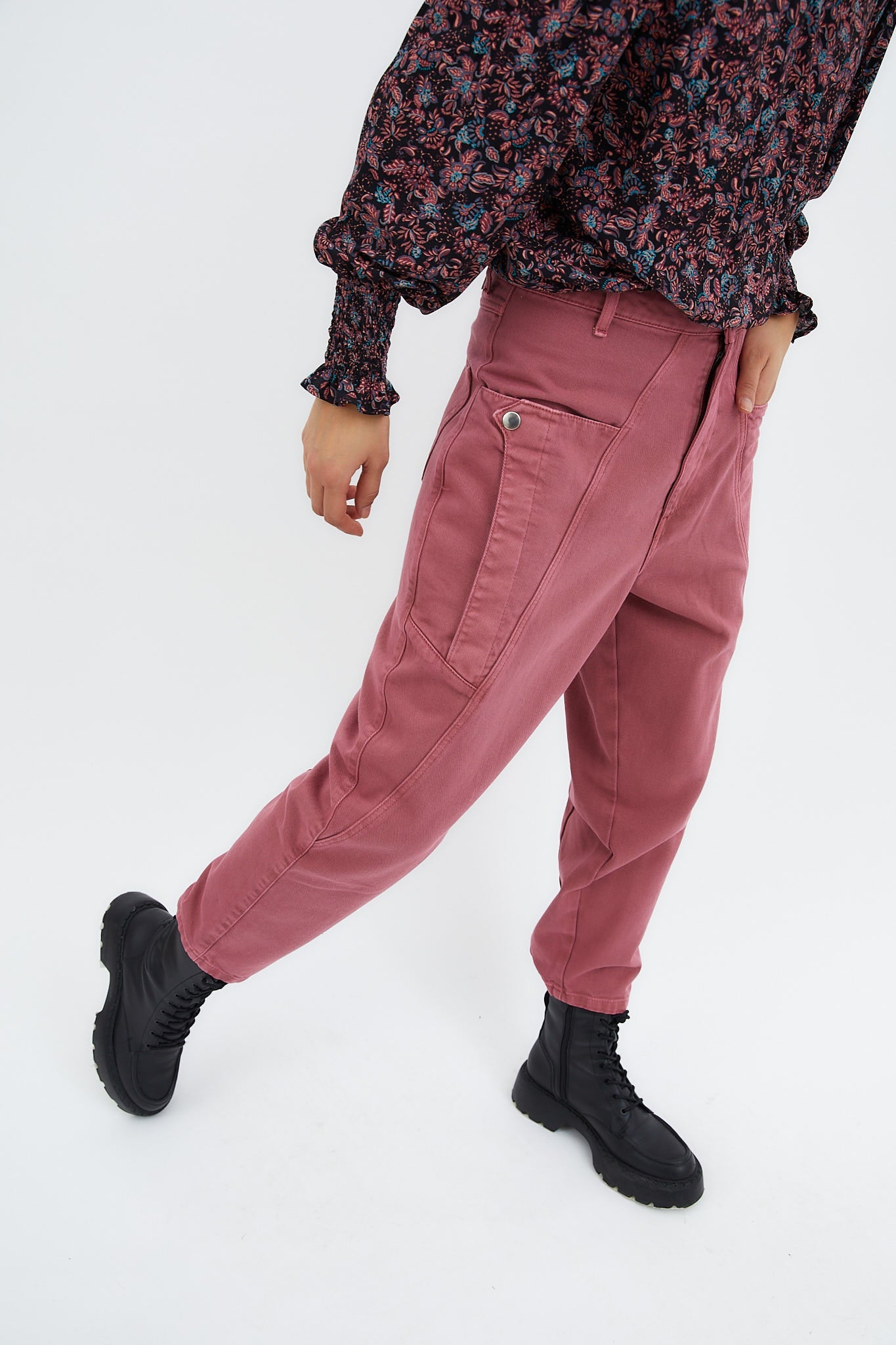 MARSALA TWILL CARGO JEANS
