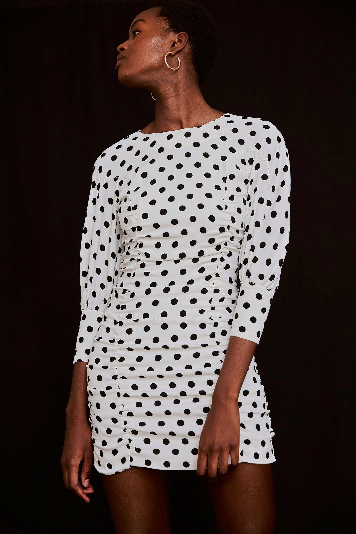 MOON RUFFLED DRESS