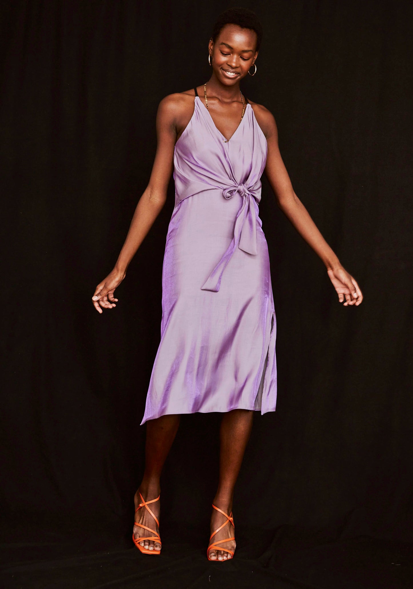 LILAC Iridescent Bow Dress