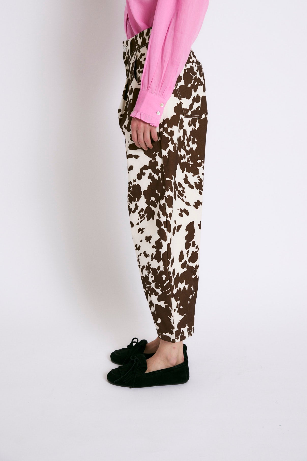 JEANS BOYFRIEND VACA MARRON