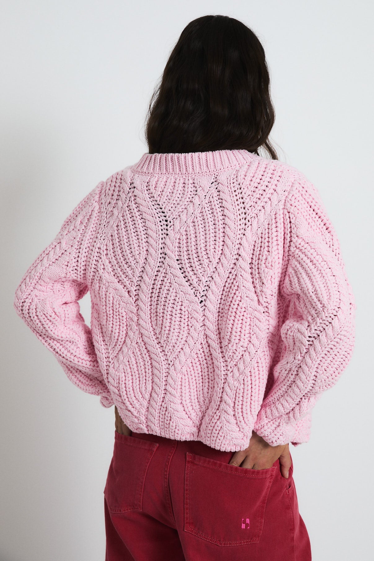 LOUISIANA PINK KNITTED JACKET